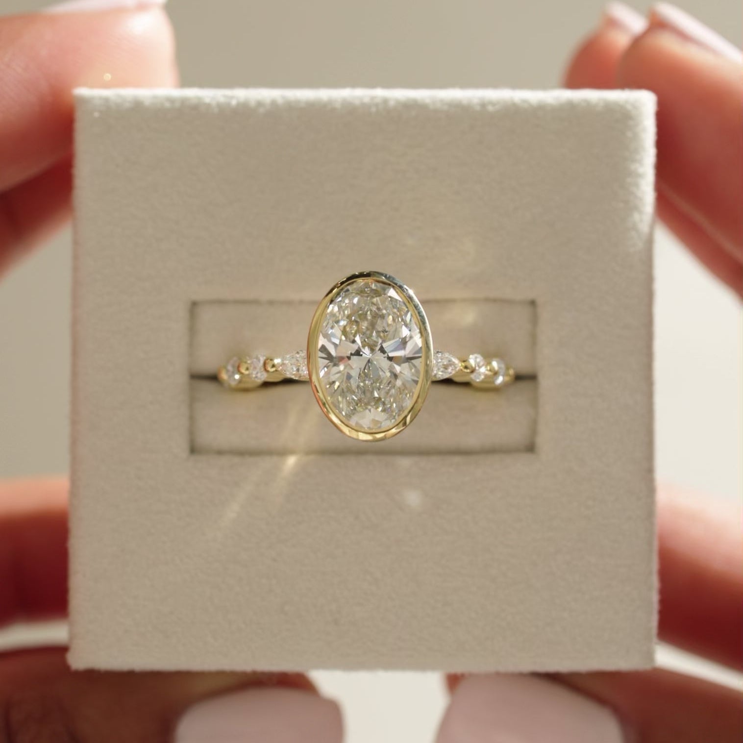 bezel setting engagement ring, bezel diamond ring, gold bezel set ring, white gold bezel setting ring, rose gold bezel engagement ring, oval diamond engagement ring, oval shaped diamond ring, gold oval diamond ring, white gold oval engagement ring, rose gold oval diamond ring