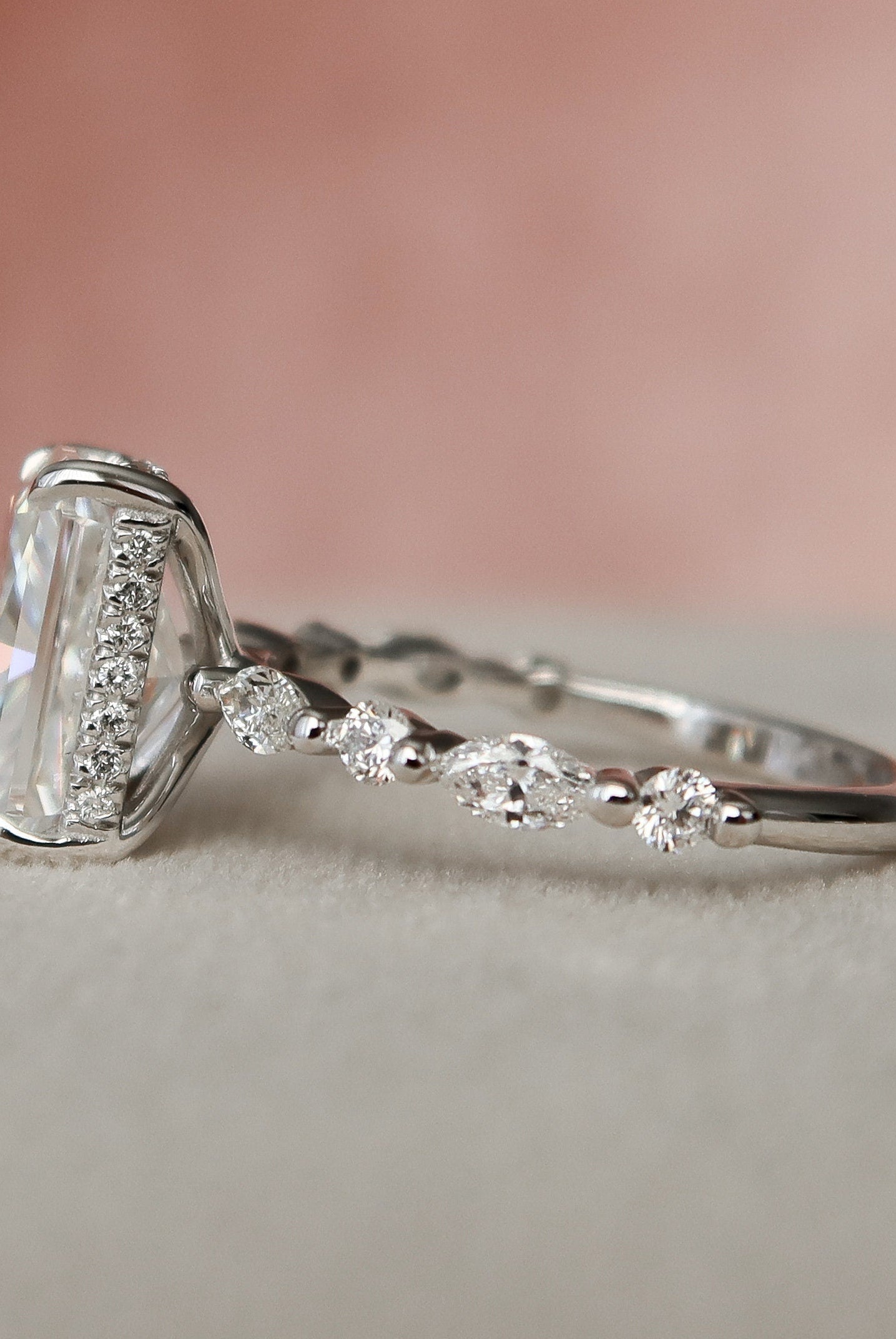 Moissanite Diamond Ring
