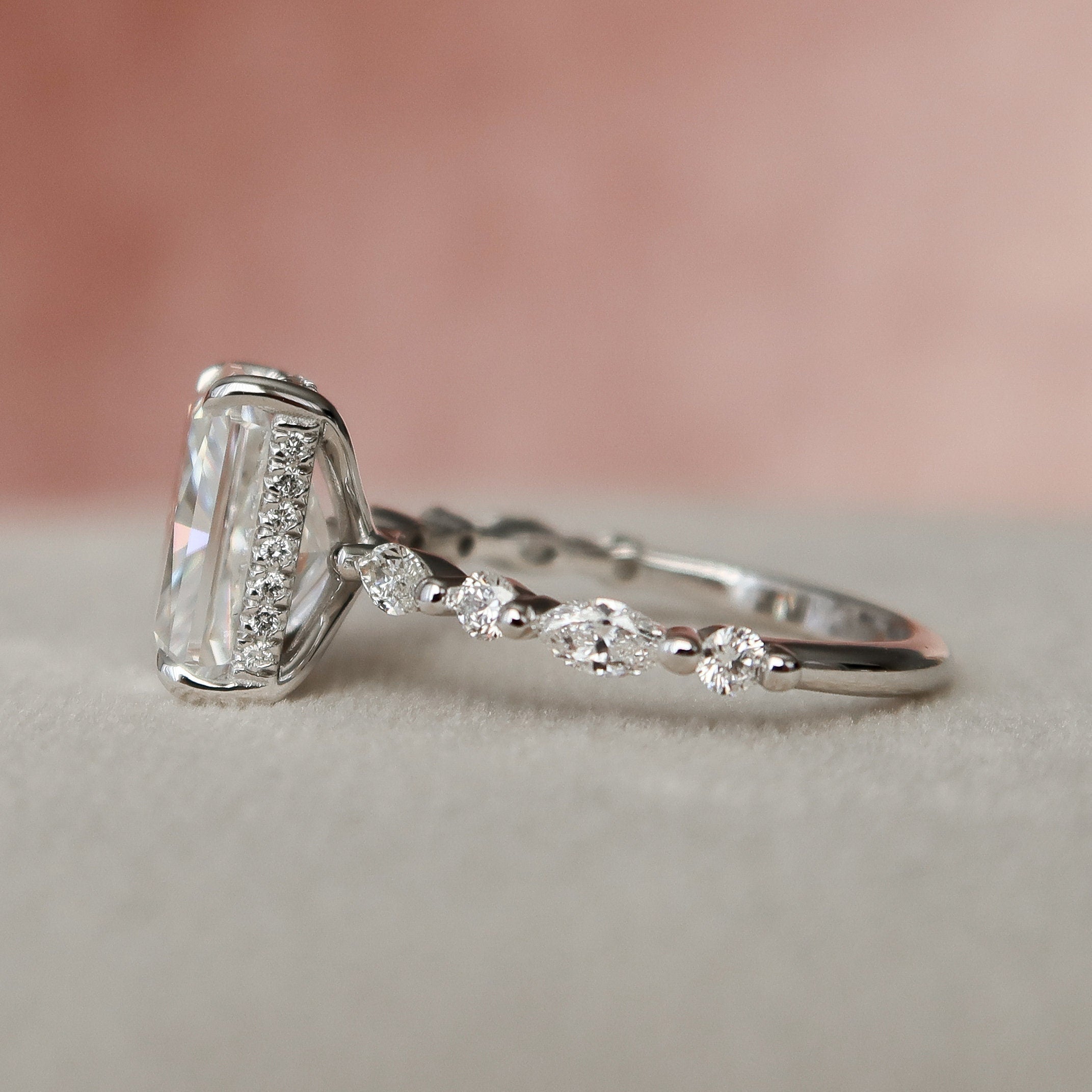 Moissanite Diamond Ring
