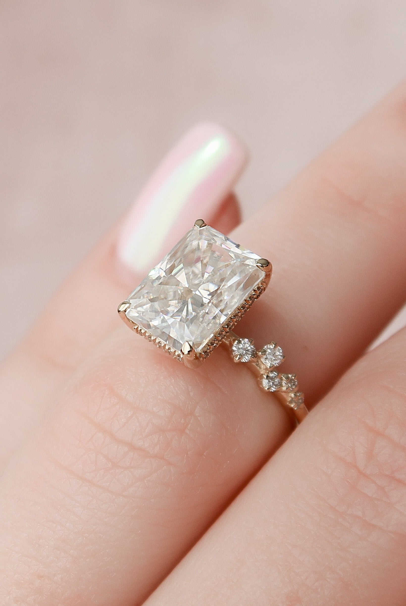 3.50CT Moissanite Engagement Ring