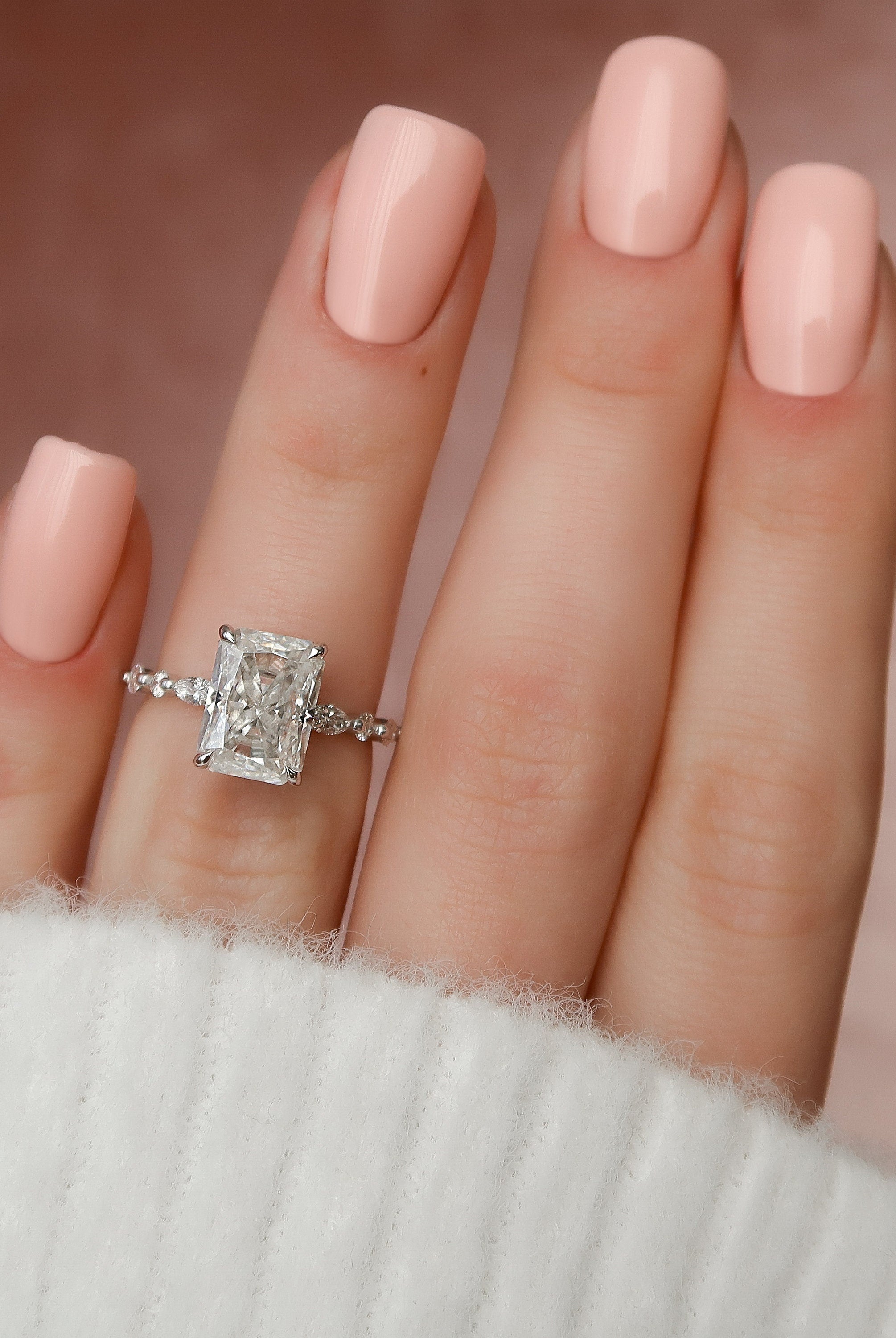 Pave Moissanite Ring