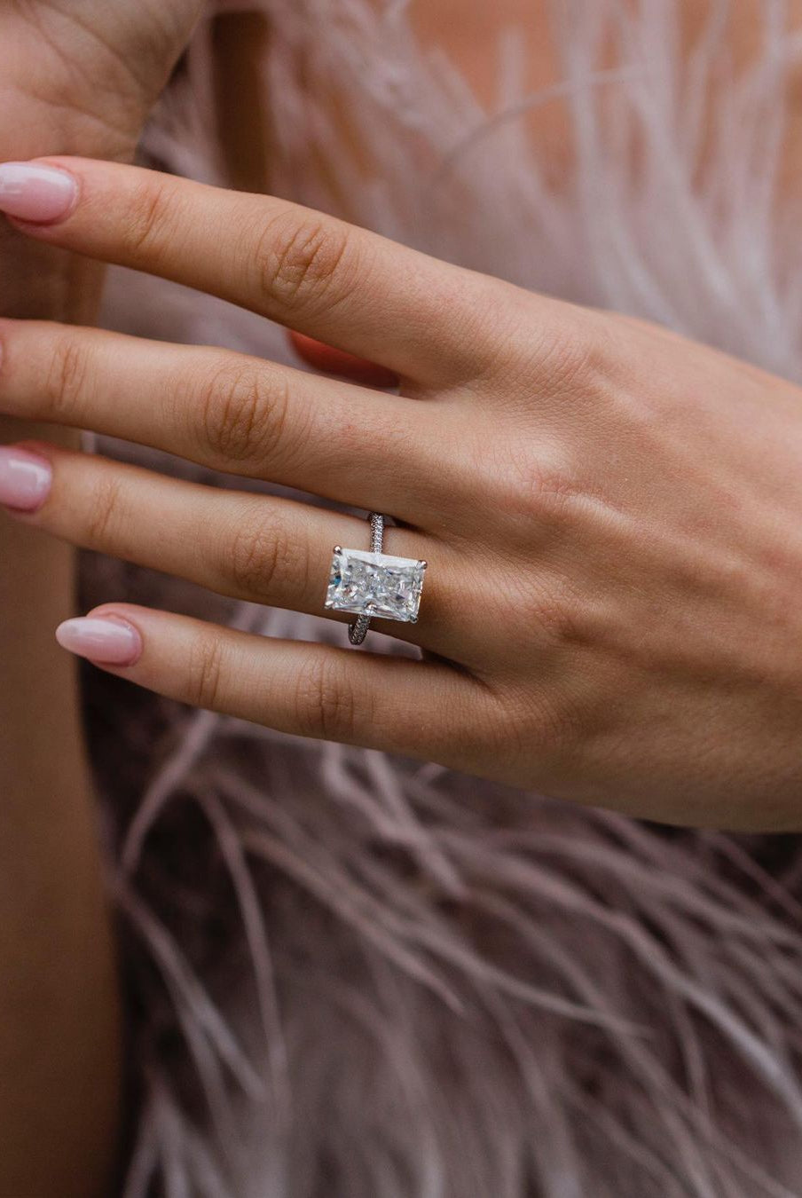 7-70-ct-radiant-three-side-pave-moissanite-engagement-ring