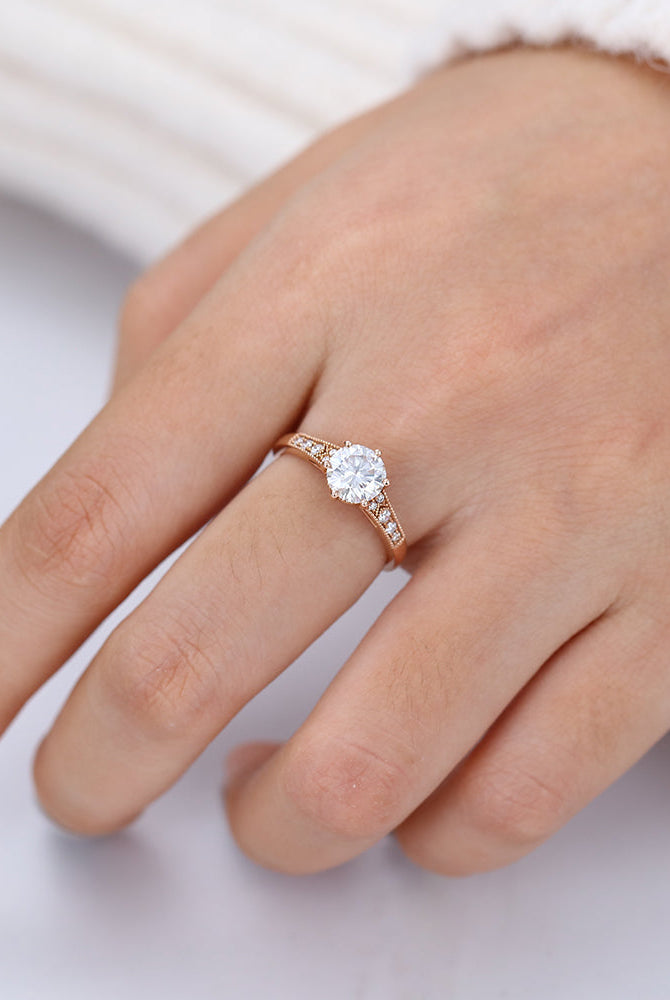 round-shaped-moissanite-solitaire-engagement-ring