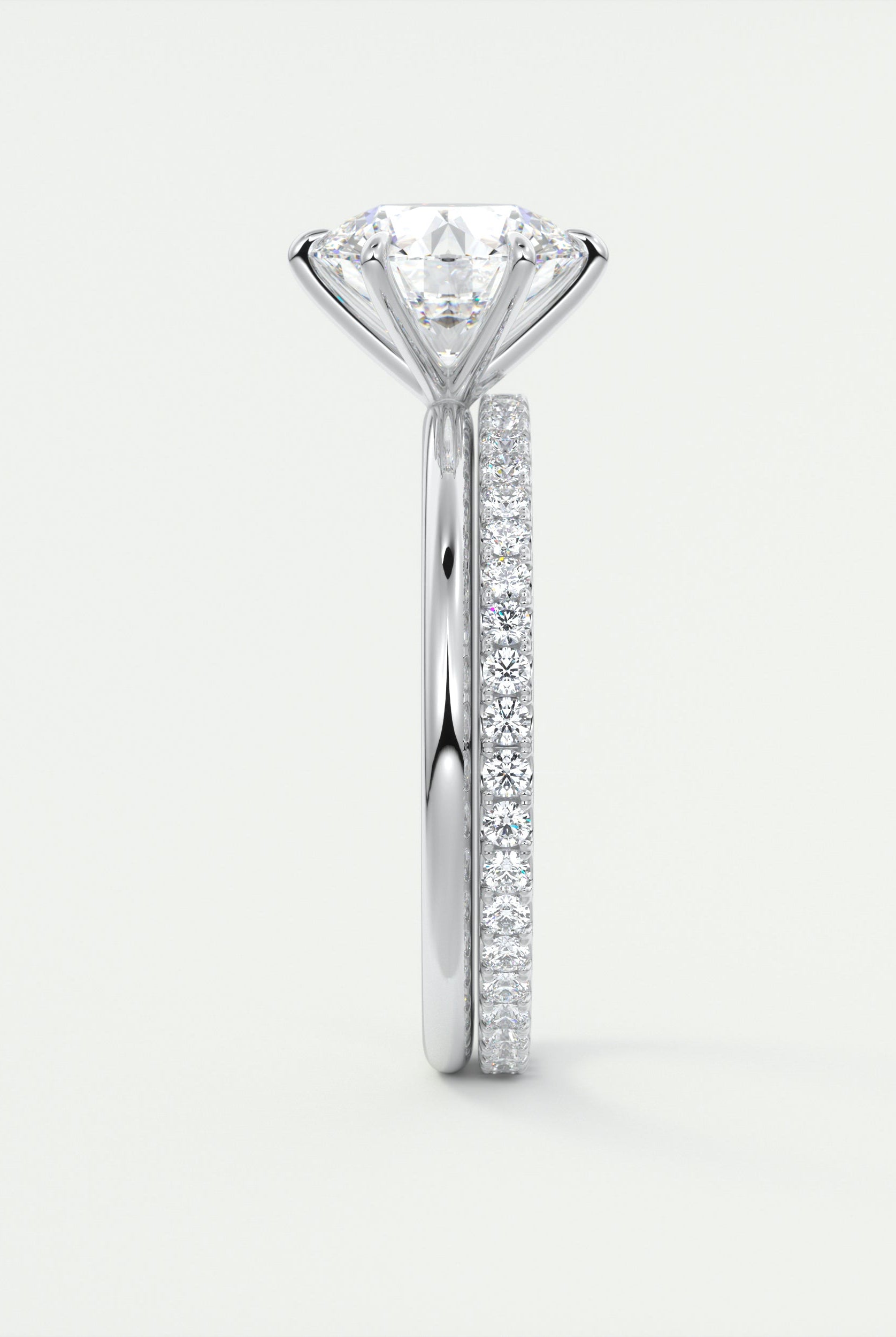 Custom moissanite engagement rings