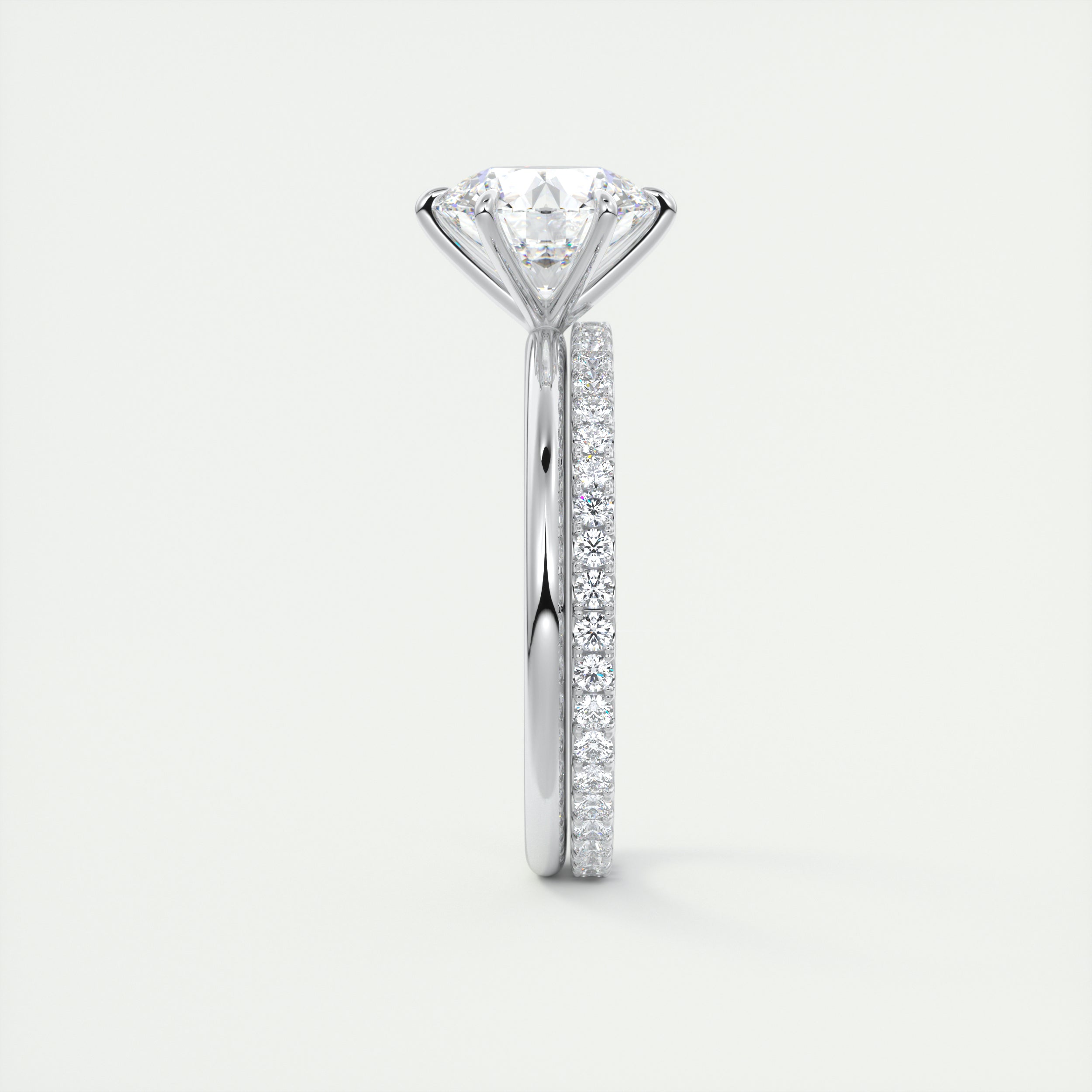 Custom moissanite engagement rings