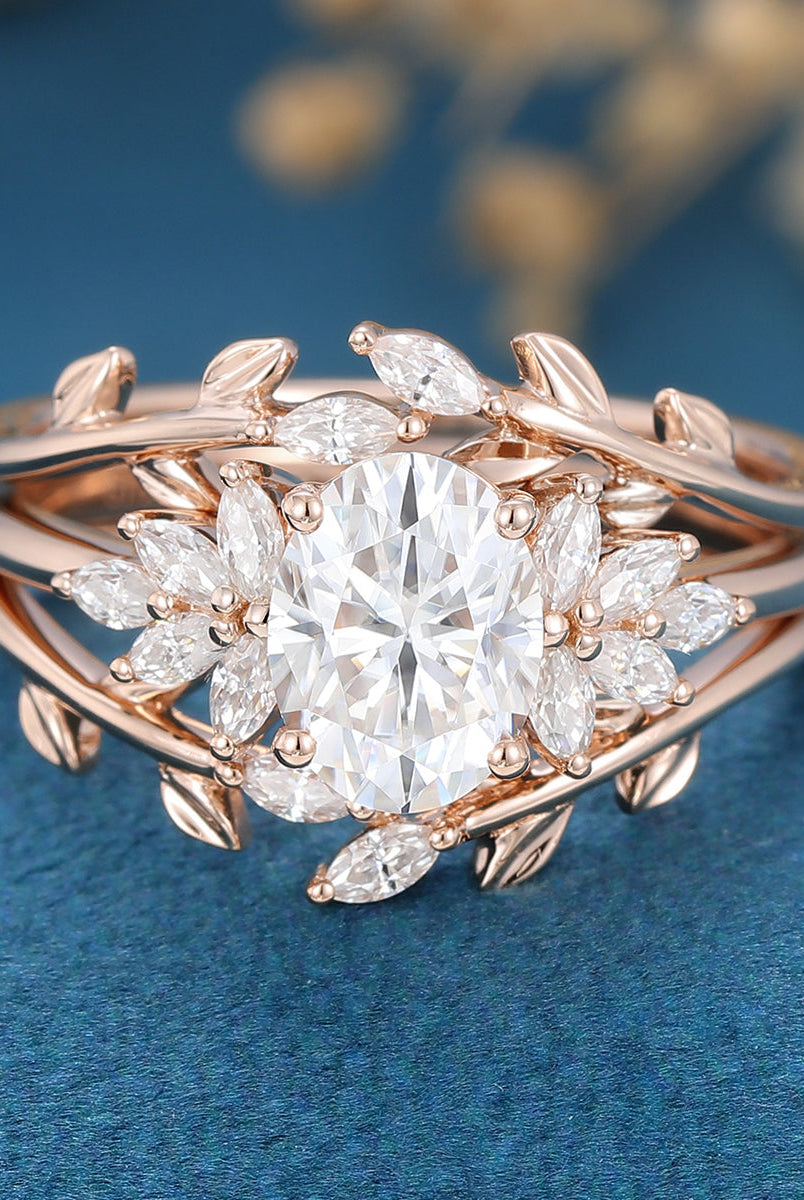 oval-shaped-moissanite-twig-style-bridal-set