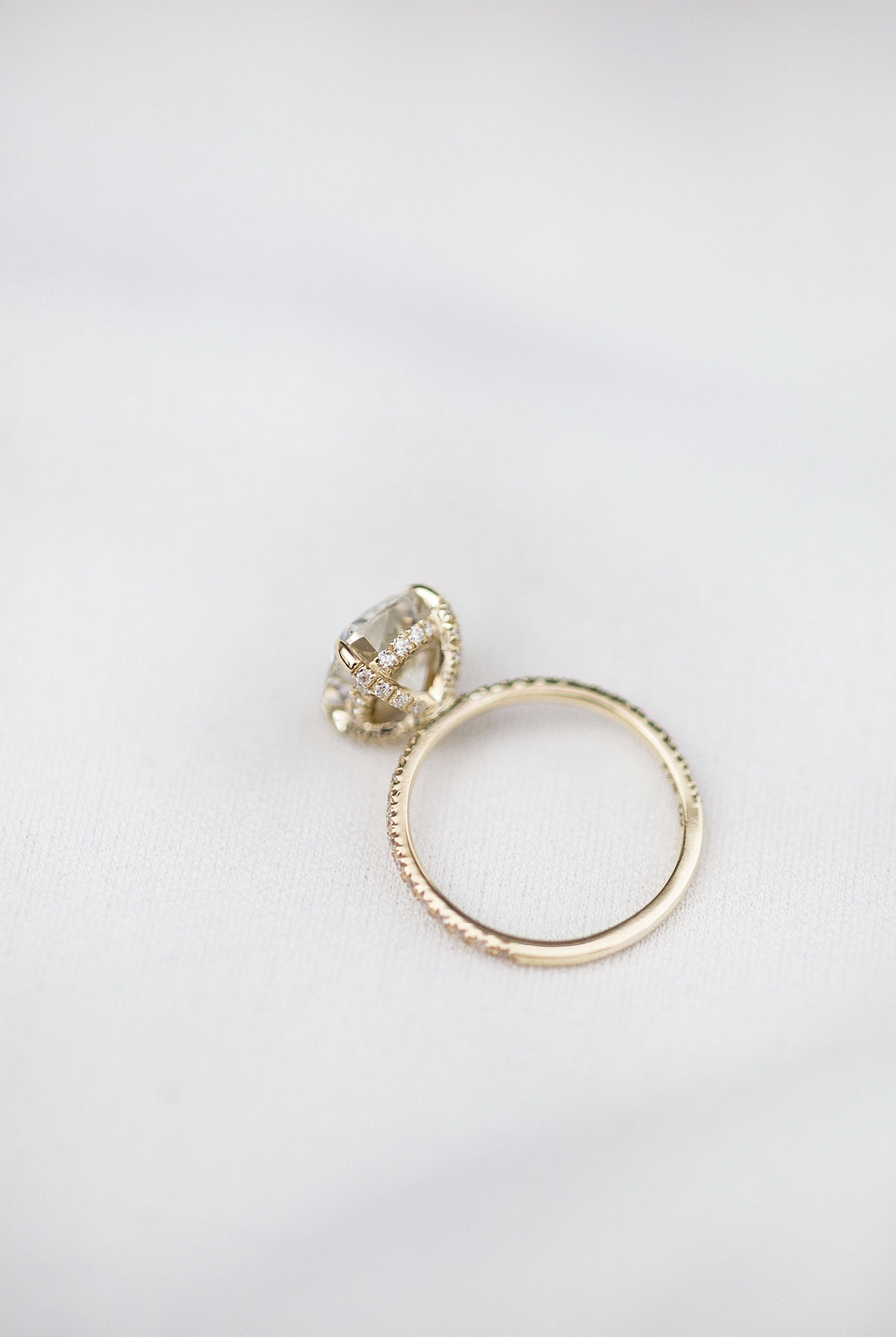 moissanite proposal rings