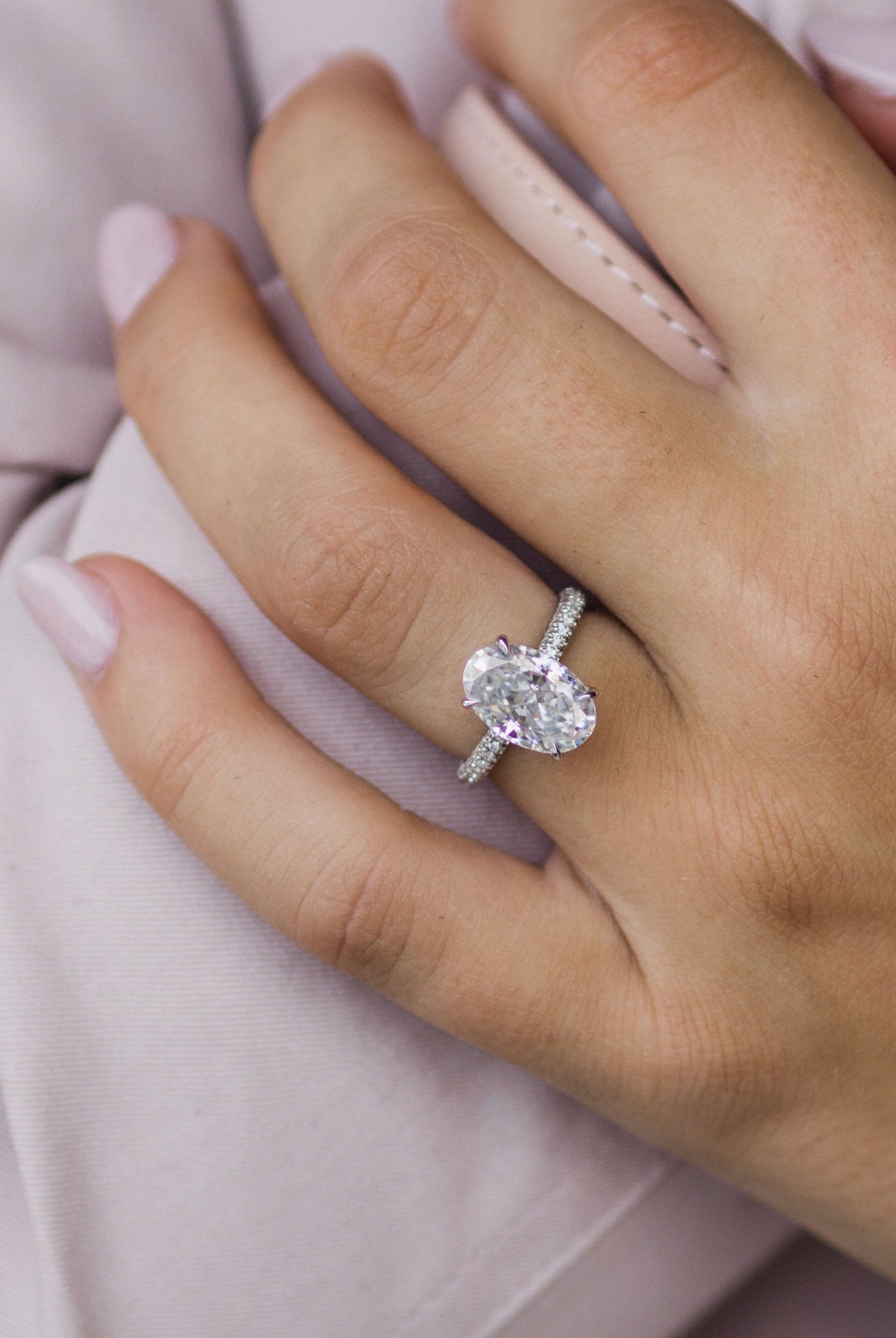 Nautical moissanite rings