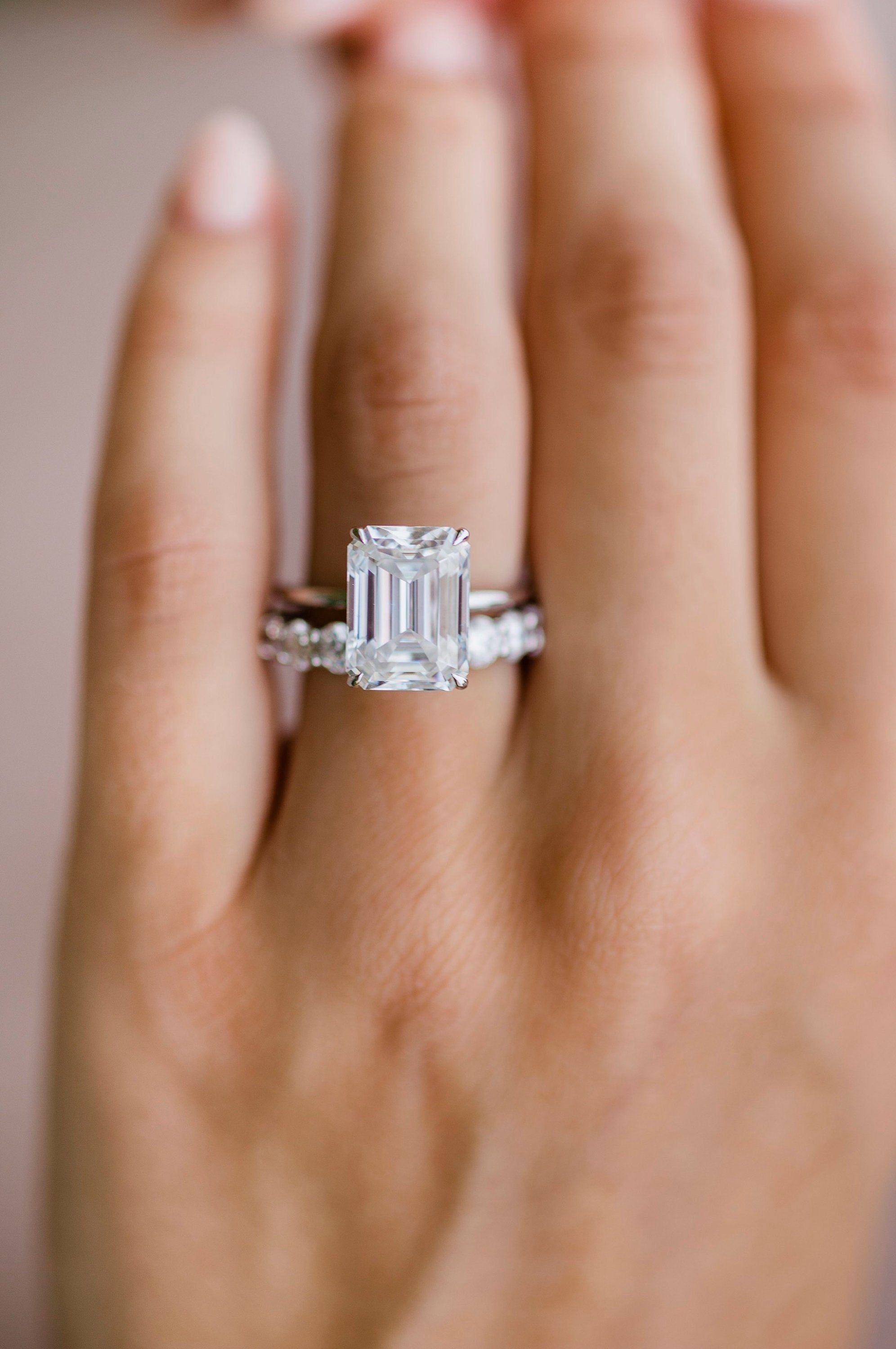 moissanite engagement ring design