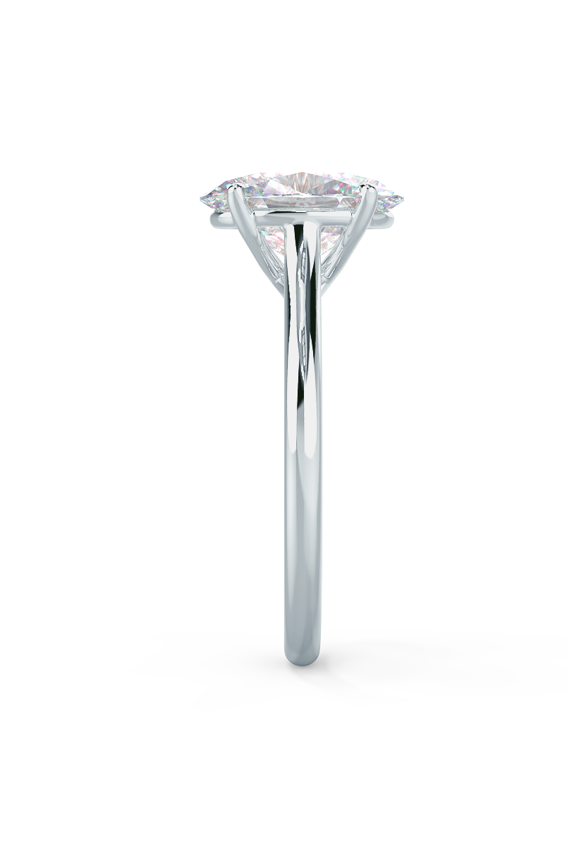 moissanite kite band engagement ring Chicago
