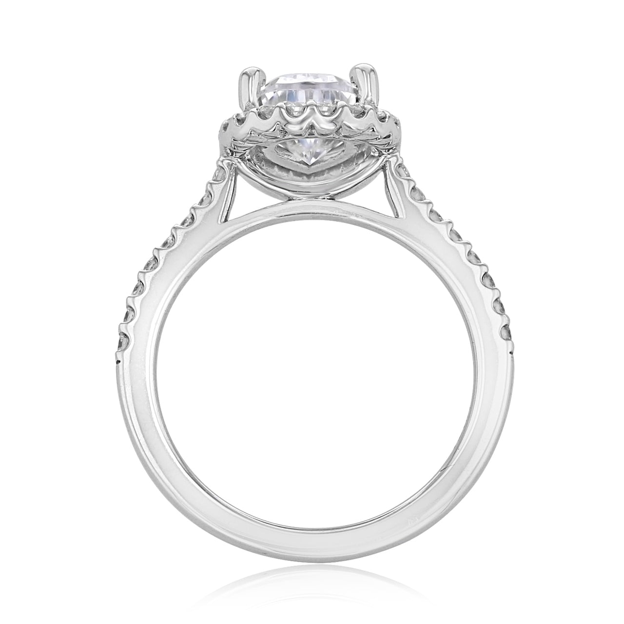 Princess cut moissanite wedding ring USA