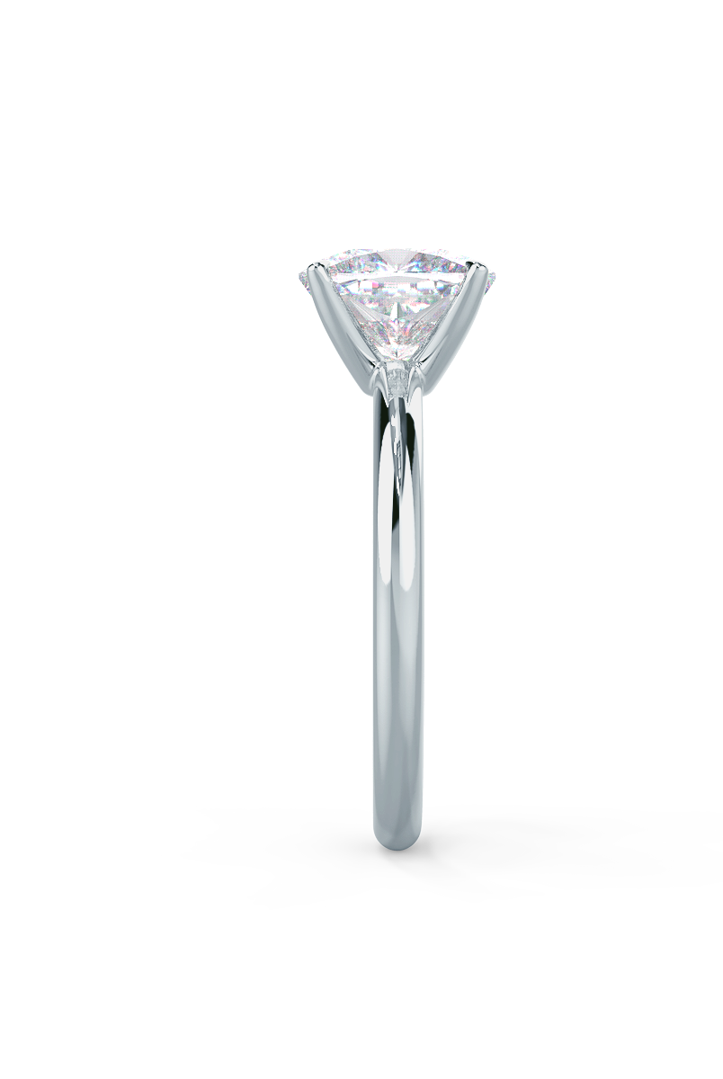 2.75ct Cushion Cut Moissanite Diamond Classic Solitare Engagement Ring