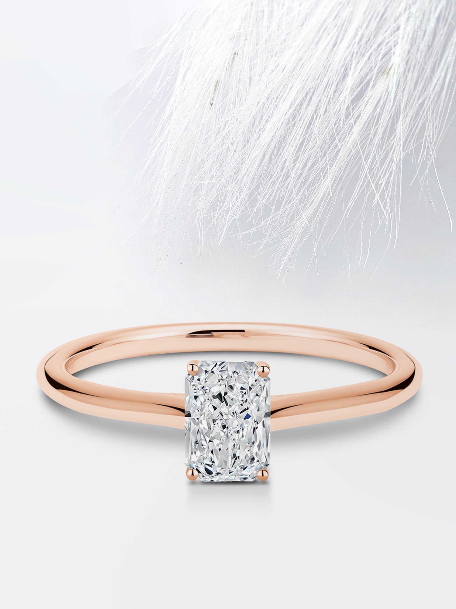 Radiant Diamond Moissanite Engagement Ring For Women