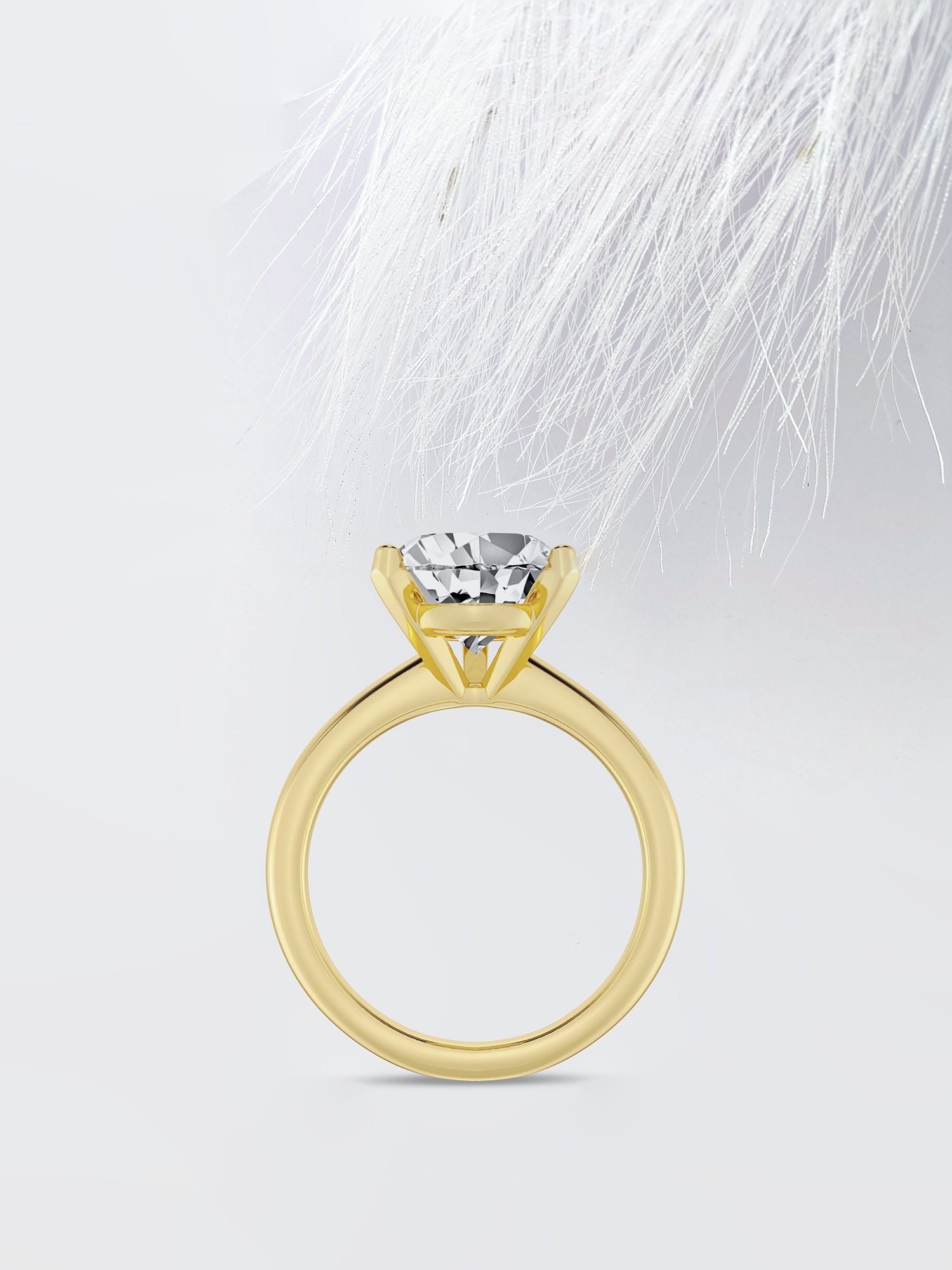 Pear Cut Solitaire Diamond Moissanite engagement Ring For Women