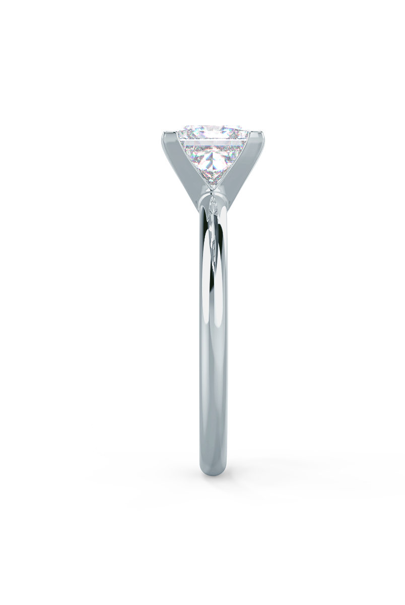 moissanite cathedral engagement ring Chicago