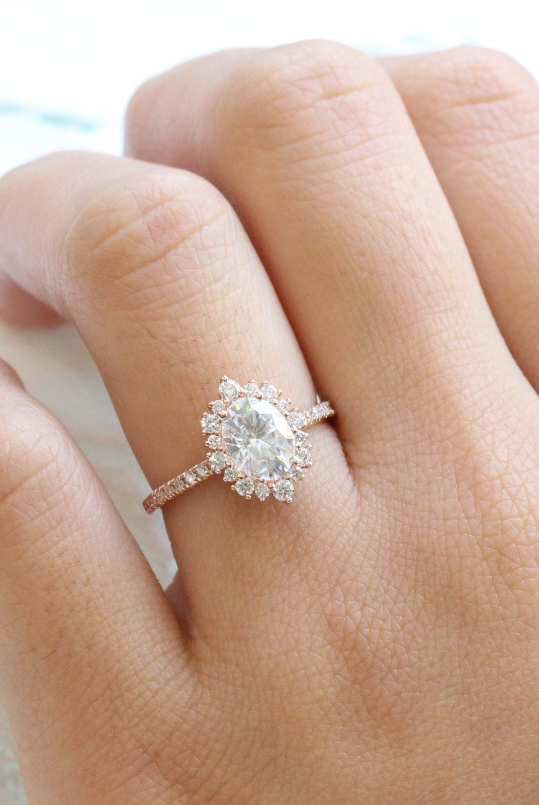 Moissanite wedding jewelry for small wedding