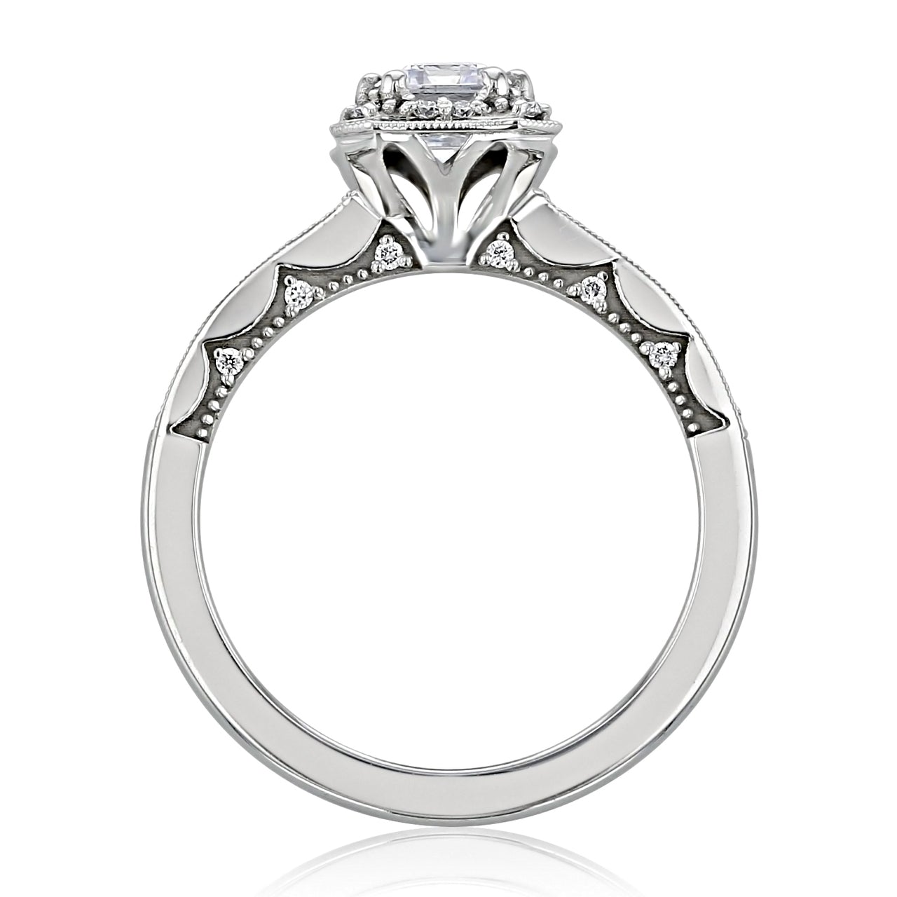 Moissanite wedding set with combo savings