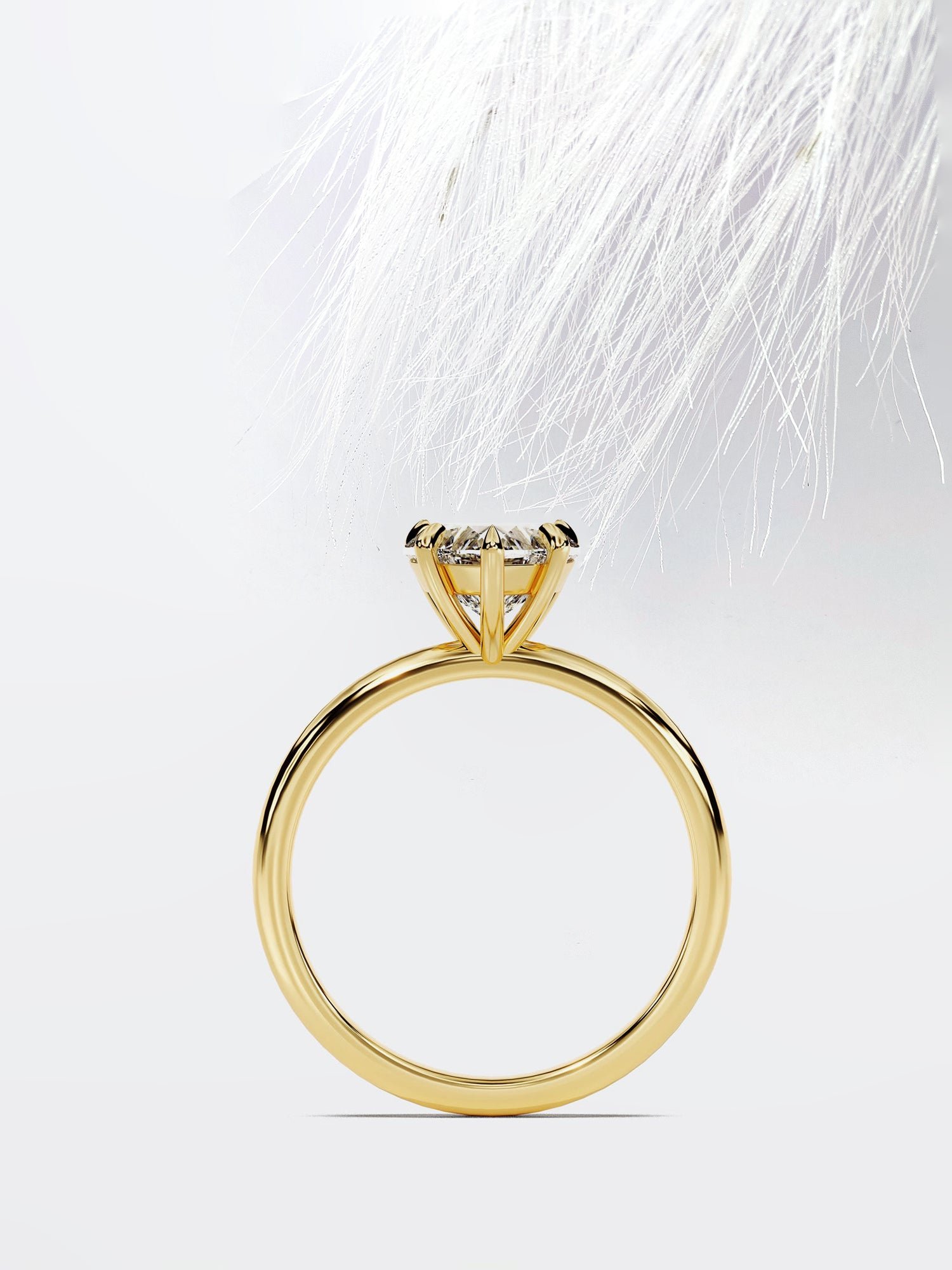 Heart Cut Moissanite Solitaire Diamond Engagement Ring For Women