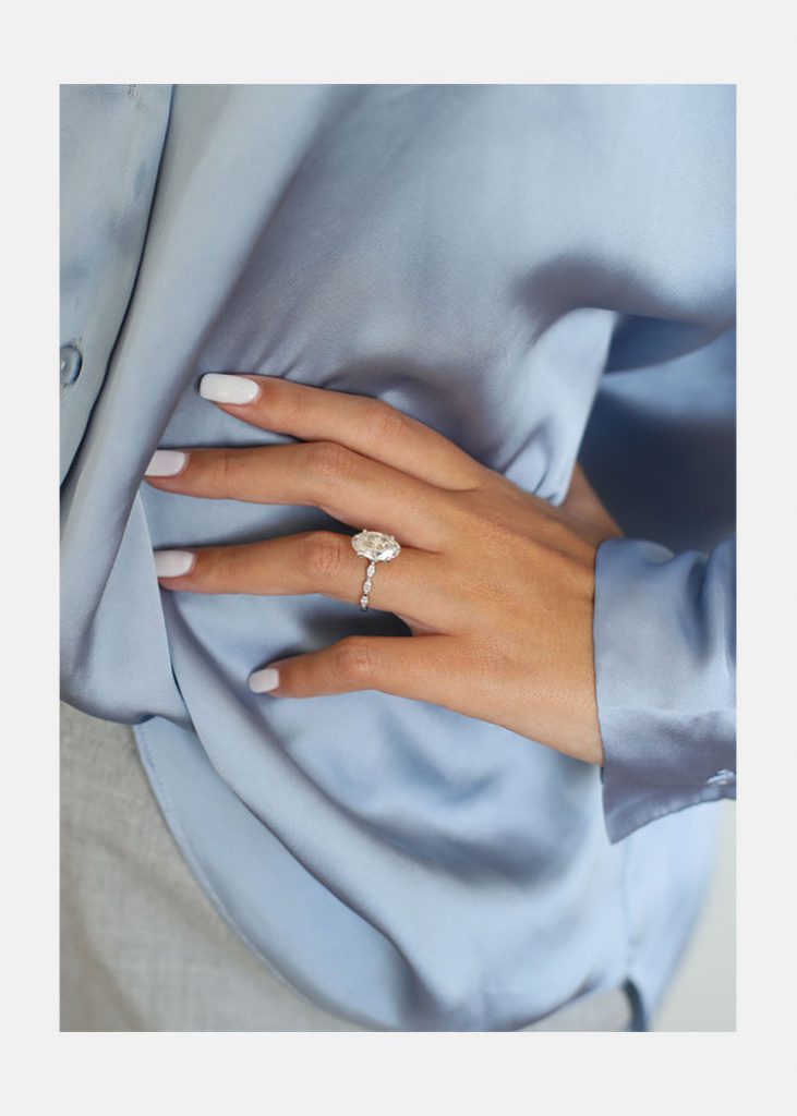 cushion moissanite ring