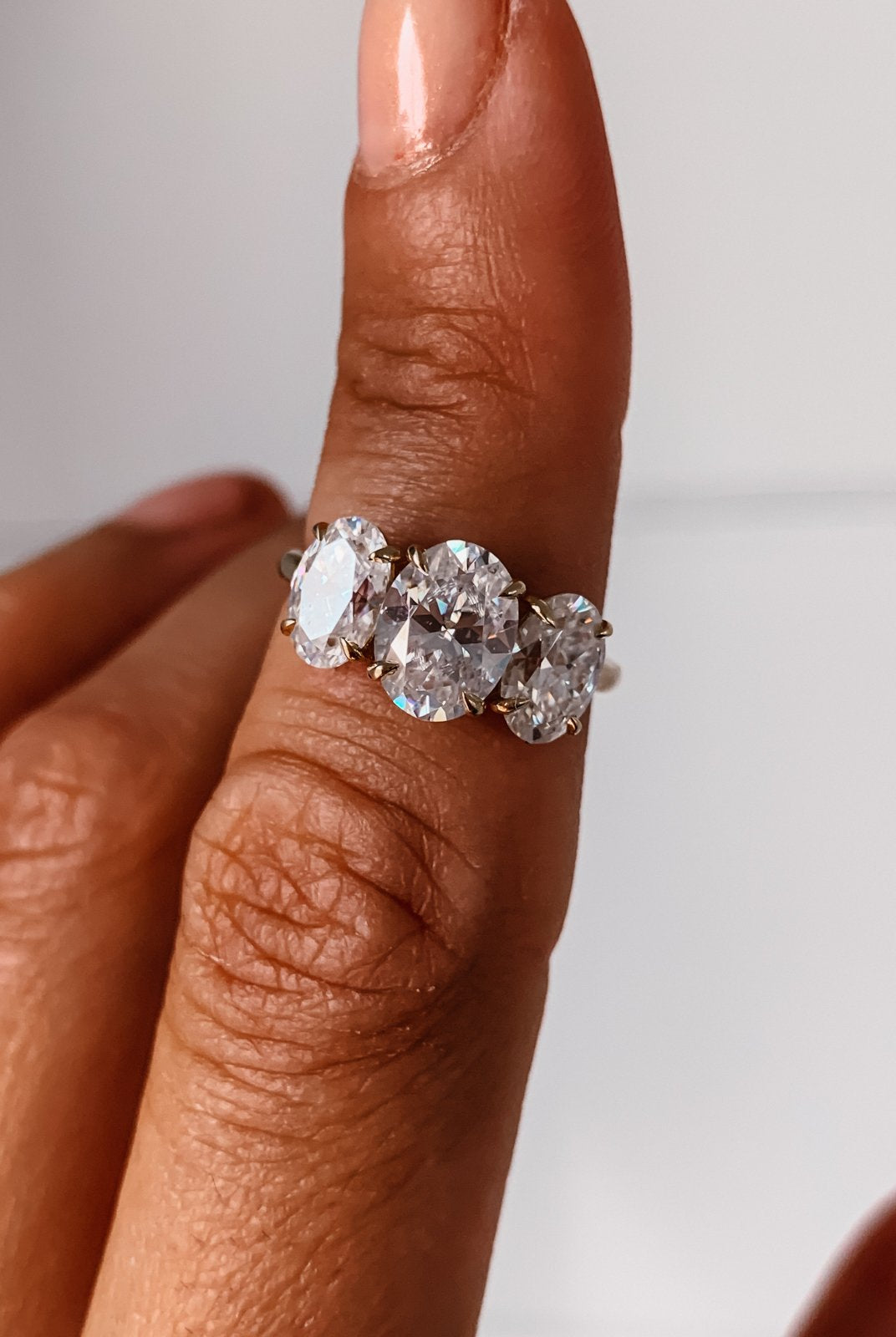 Moissanite wedding jewelry for barn wedding