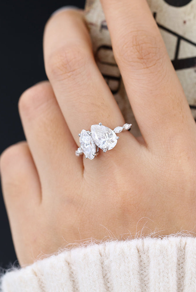 0-90-ct-marquise-1-93-ct-pear-shaped-moissanite-two-stone-engagement-ring