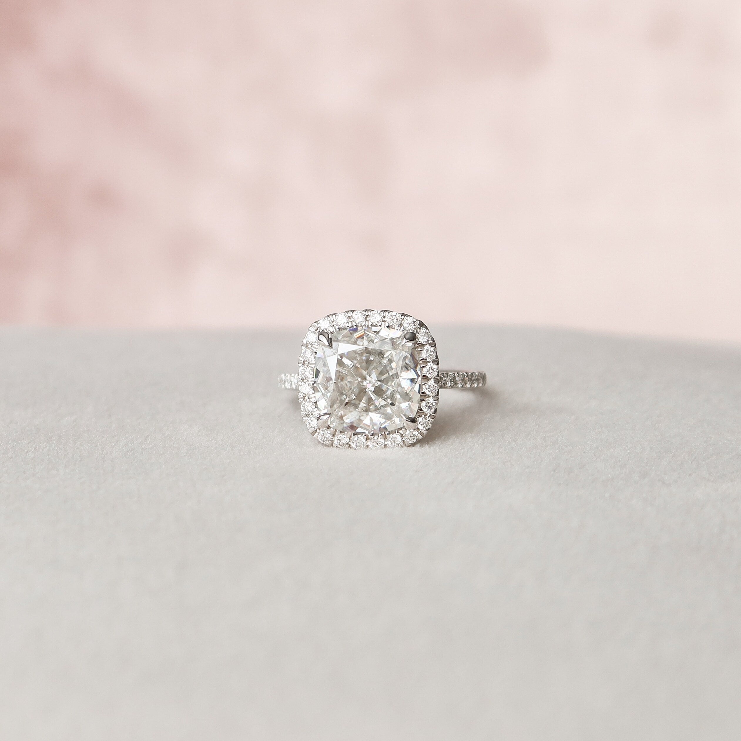Pave Moissanite Ring