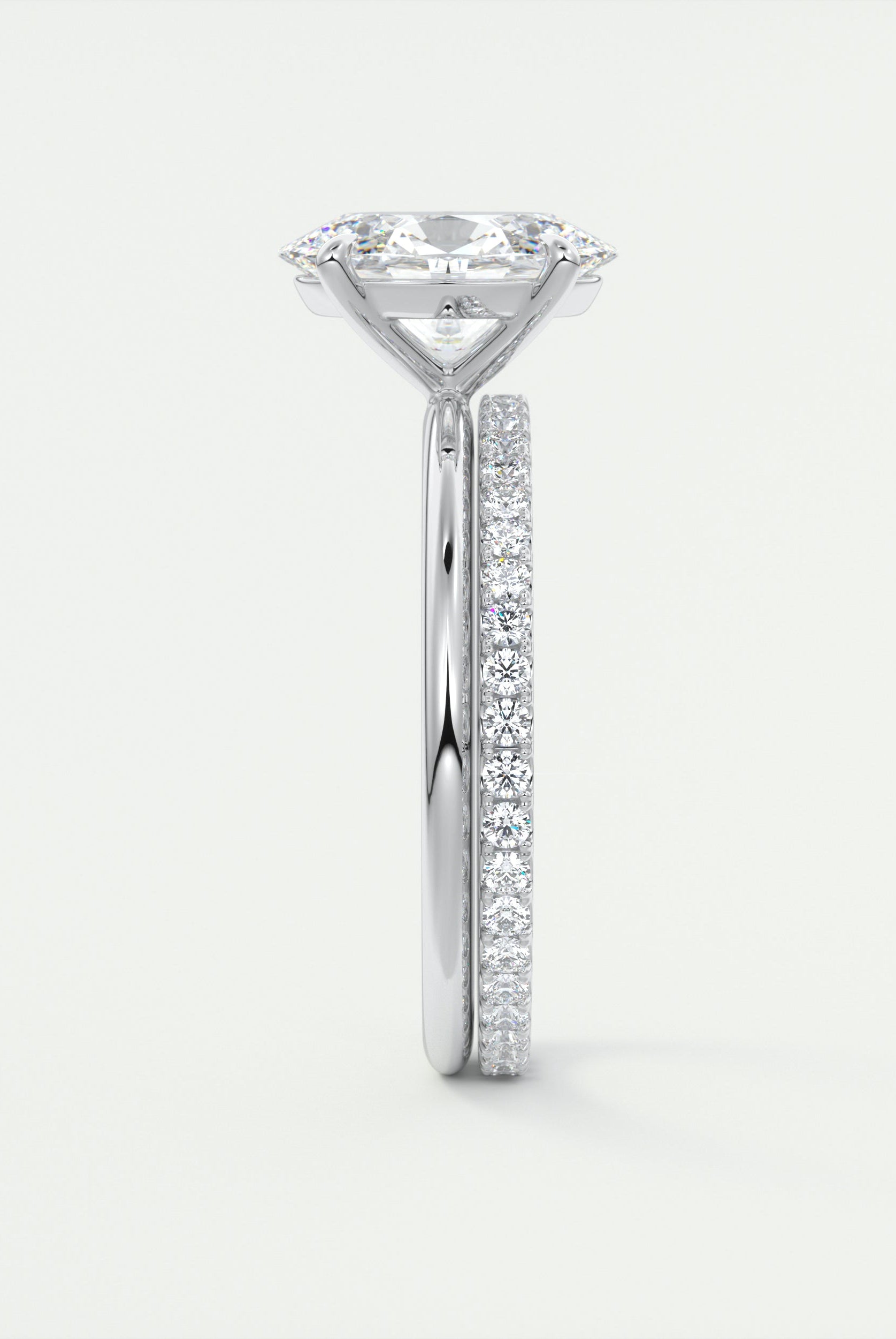 Moissanite wedding jewelry for father of the groom's outfit