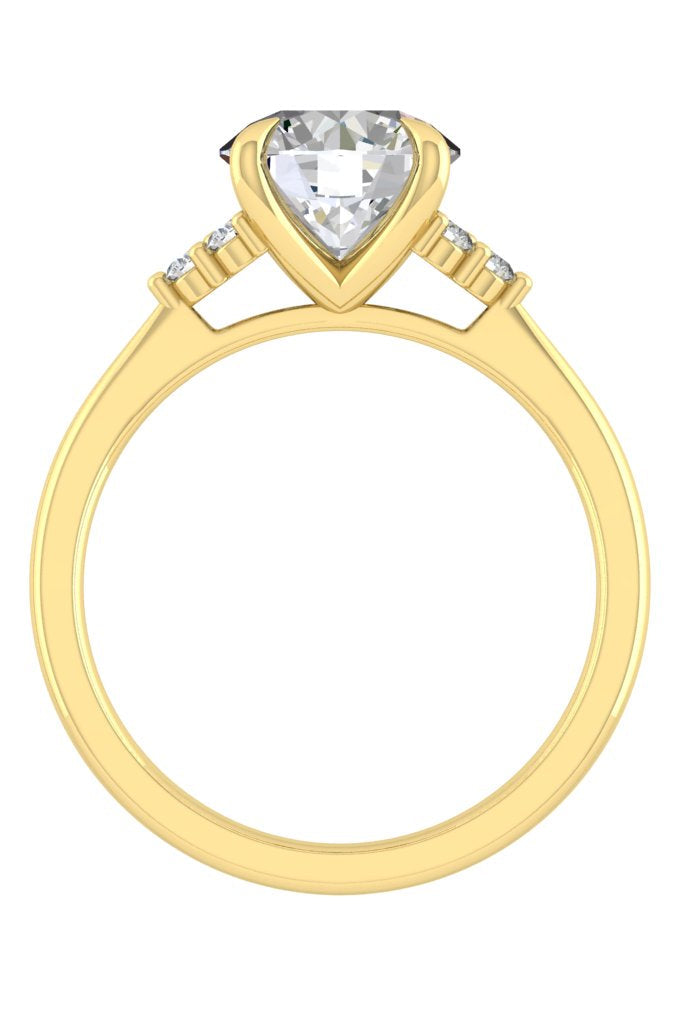 round-cut-cluster-moissanite-engagement-ring