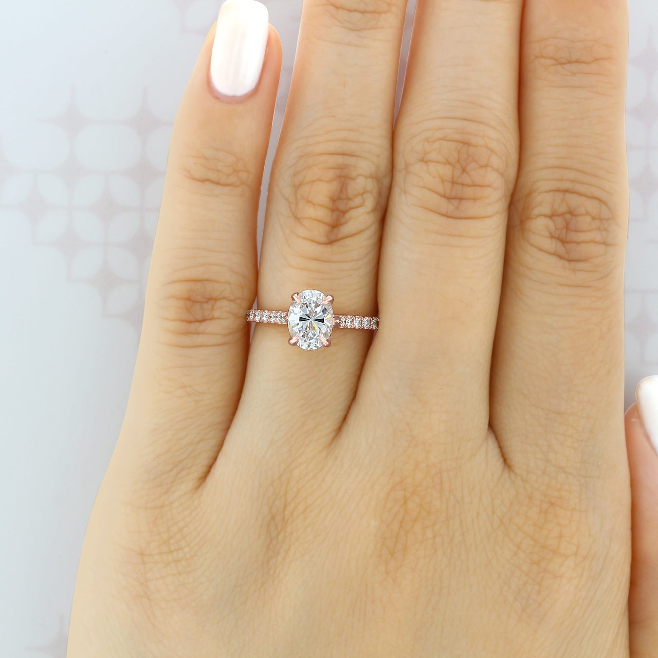 Moissanite wedding set with package sale