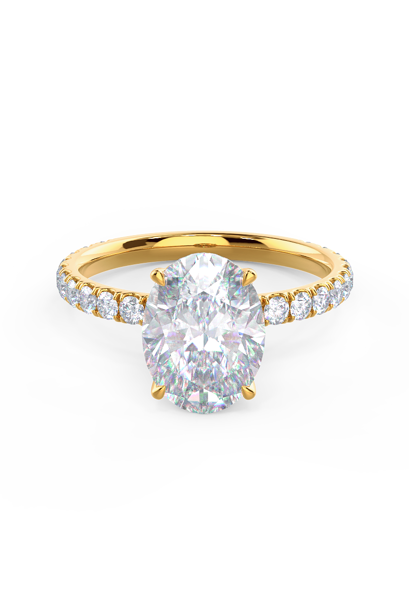 Moissanite diamond solitaire journey ring price