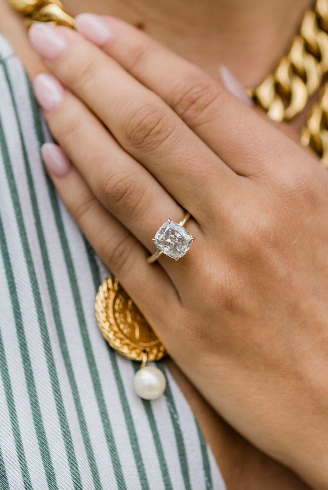 Nature-inspired moissanite jewelry