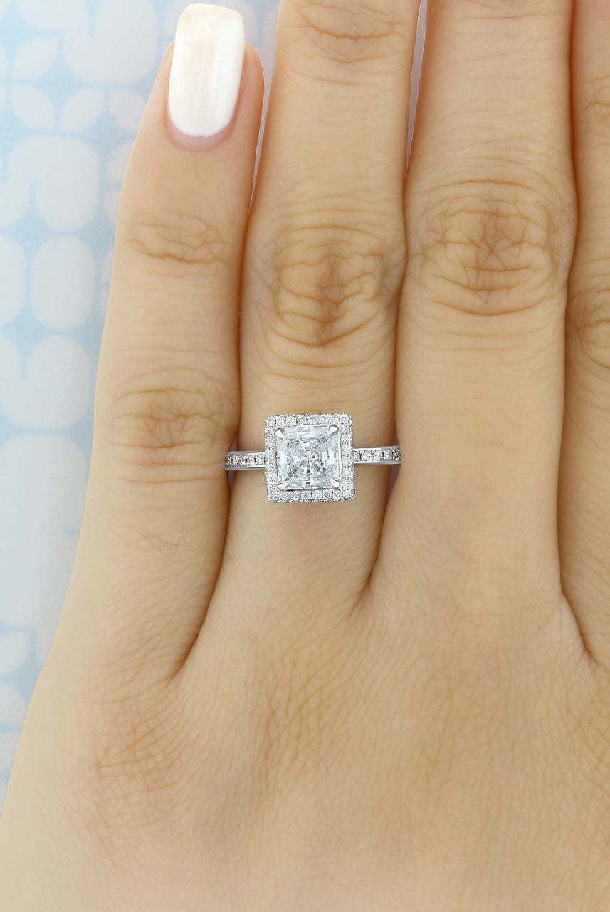 Moissanite engagement rings on a budget