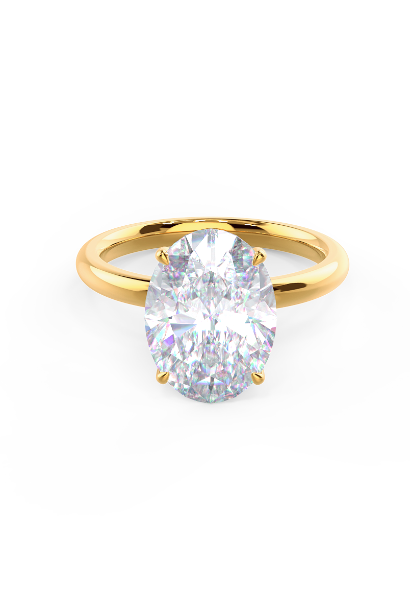 moissanite bypass band engagement ring Chicago