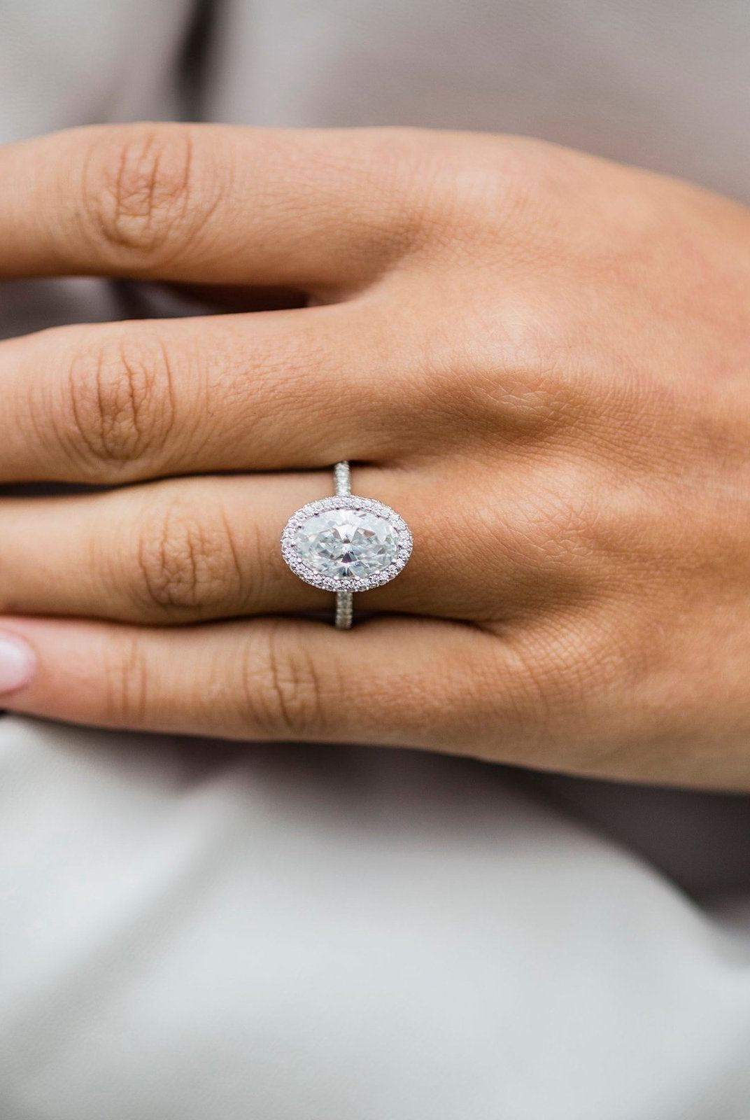 Statement moissanite rings