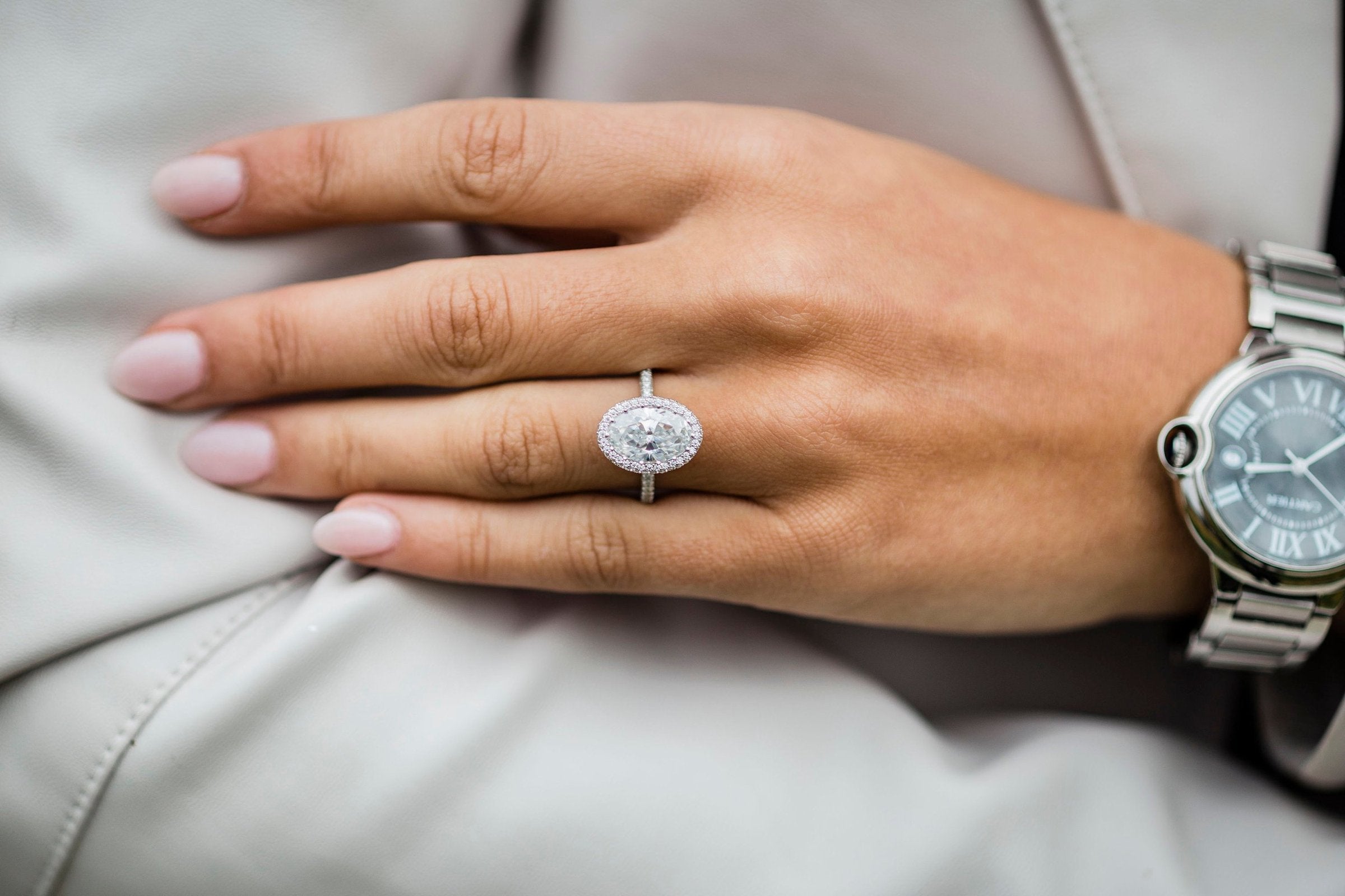 Statement moissanite rings