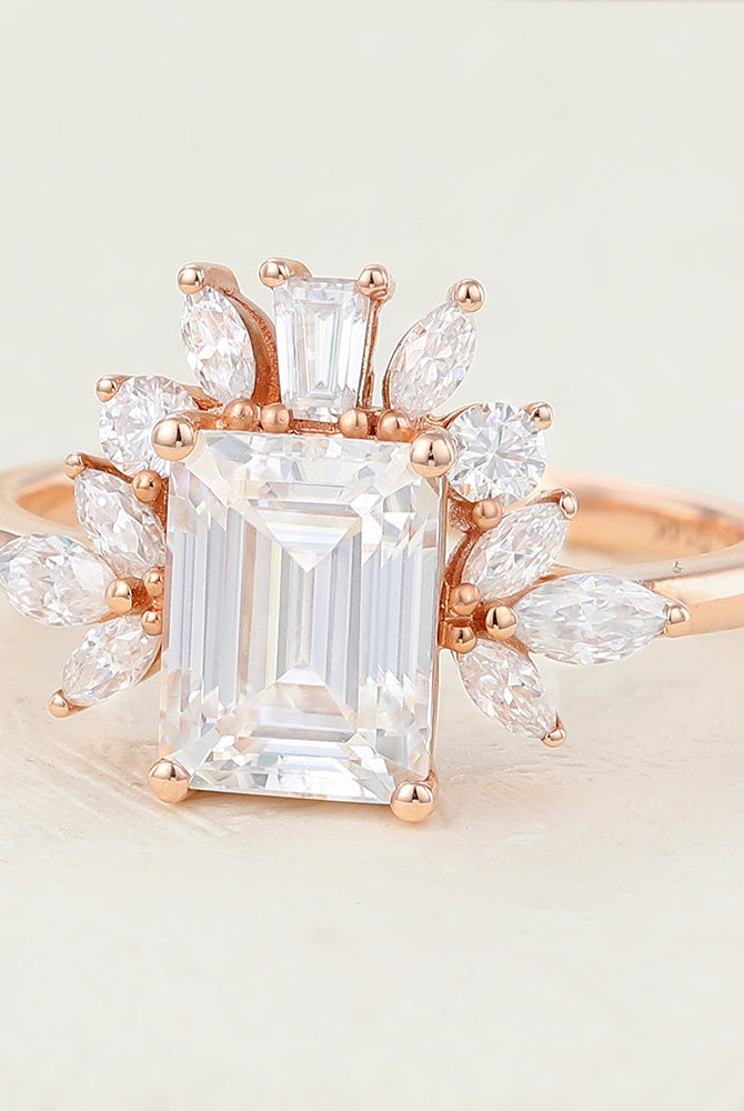 1-60-ct-emerald-shaped-moissanite-cluster-engagement-ring-5