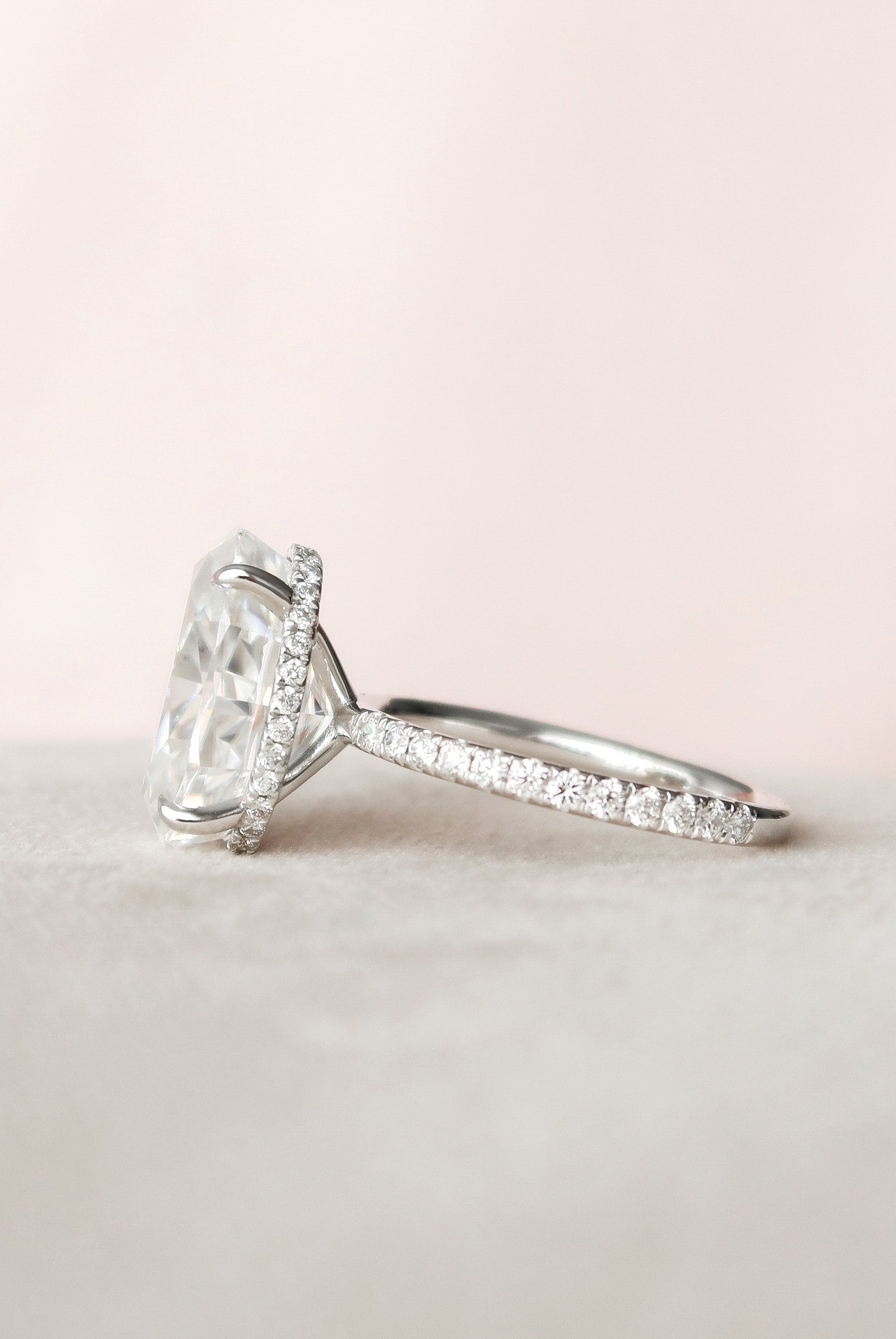 Moissanite Diamond Ring