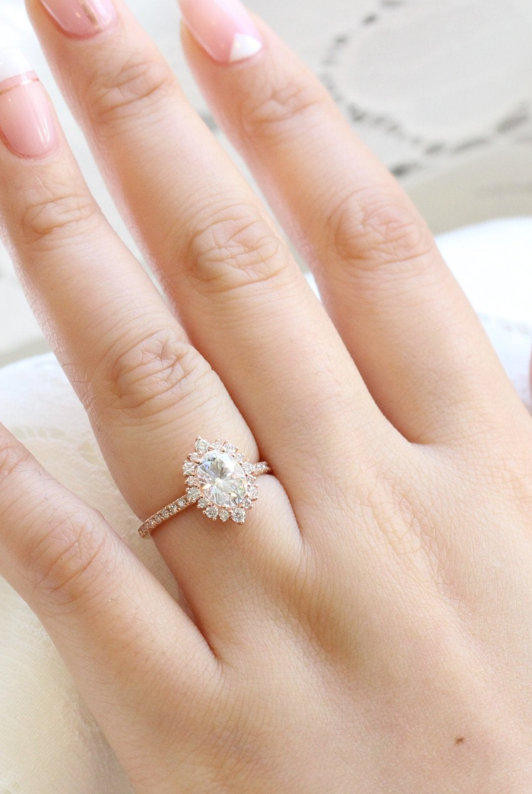 Moissanite wedding jewelry for formal wedding