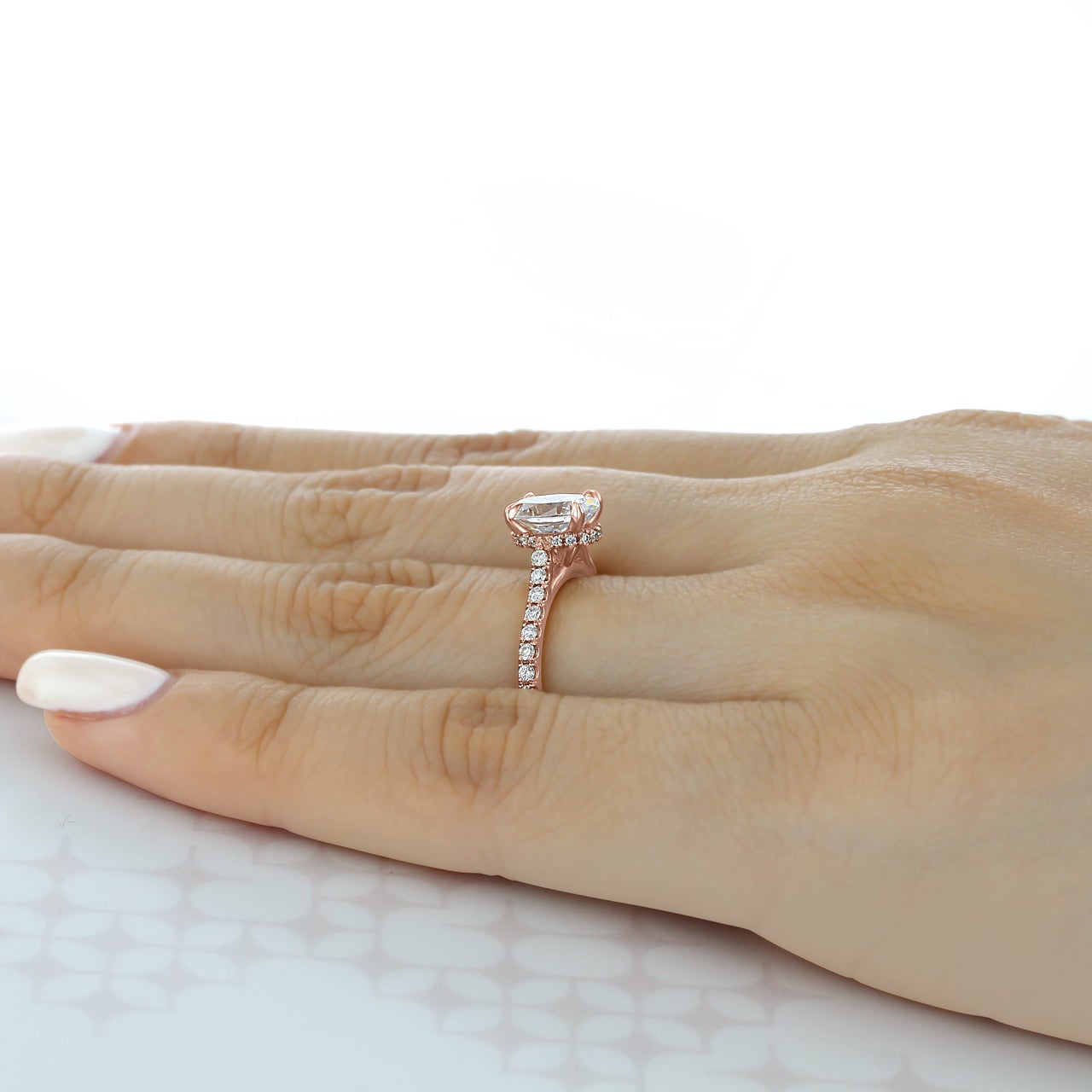 Moissanite wedding set with set sale