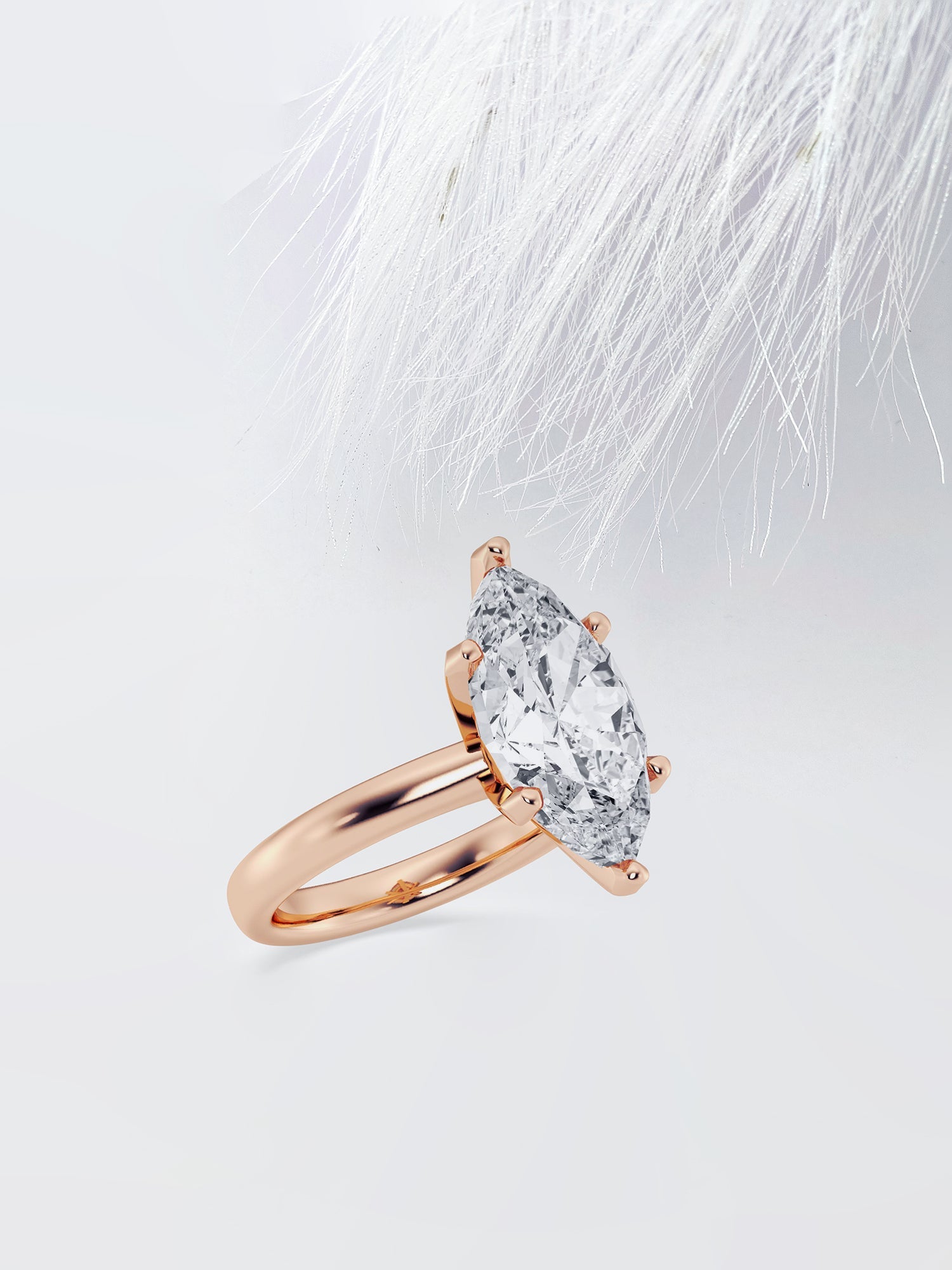 Marquise Cut Diamond Classic Solitaire Moissanite Engagement Ring For Her