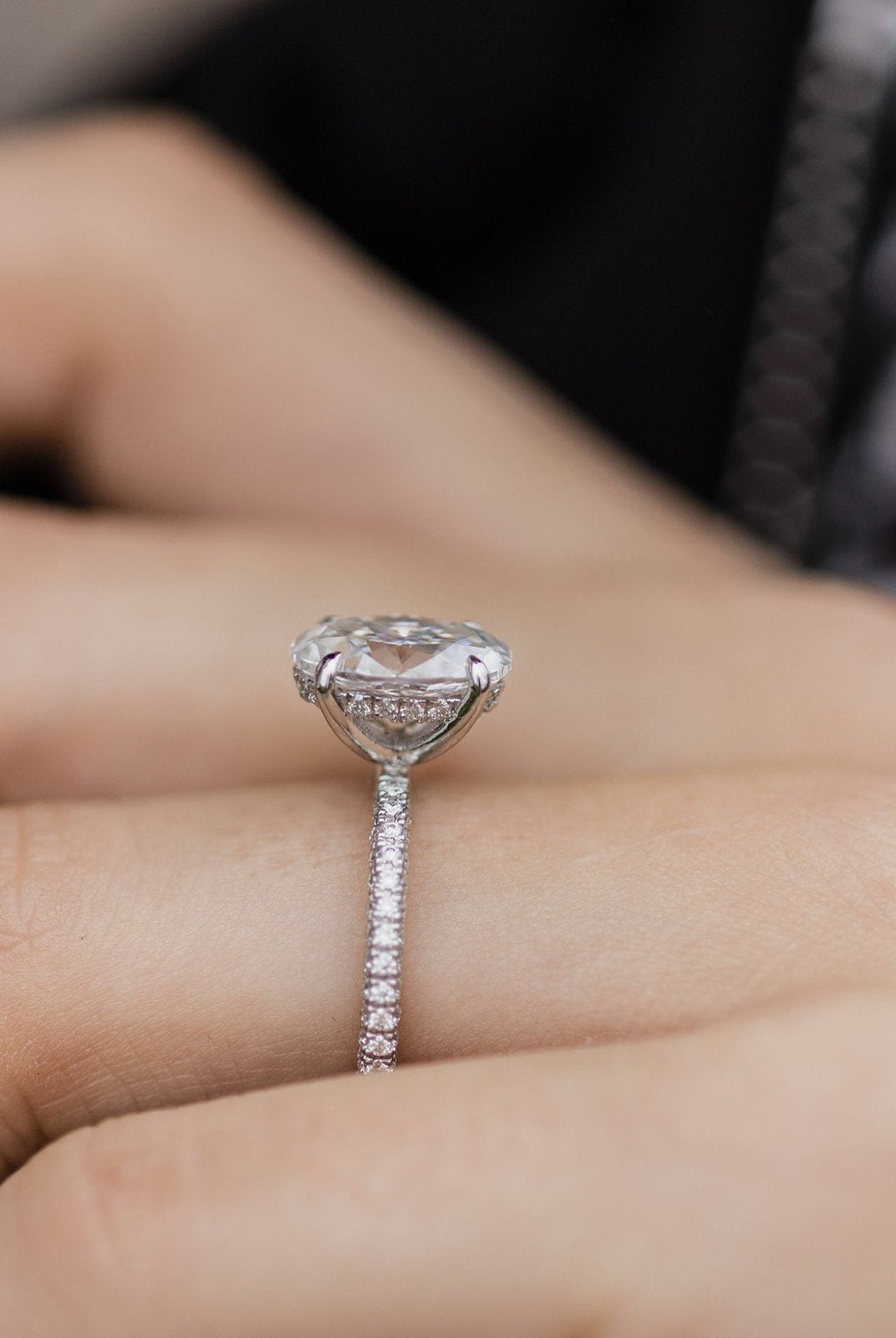 moissanite princess cut ring