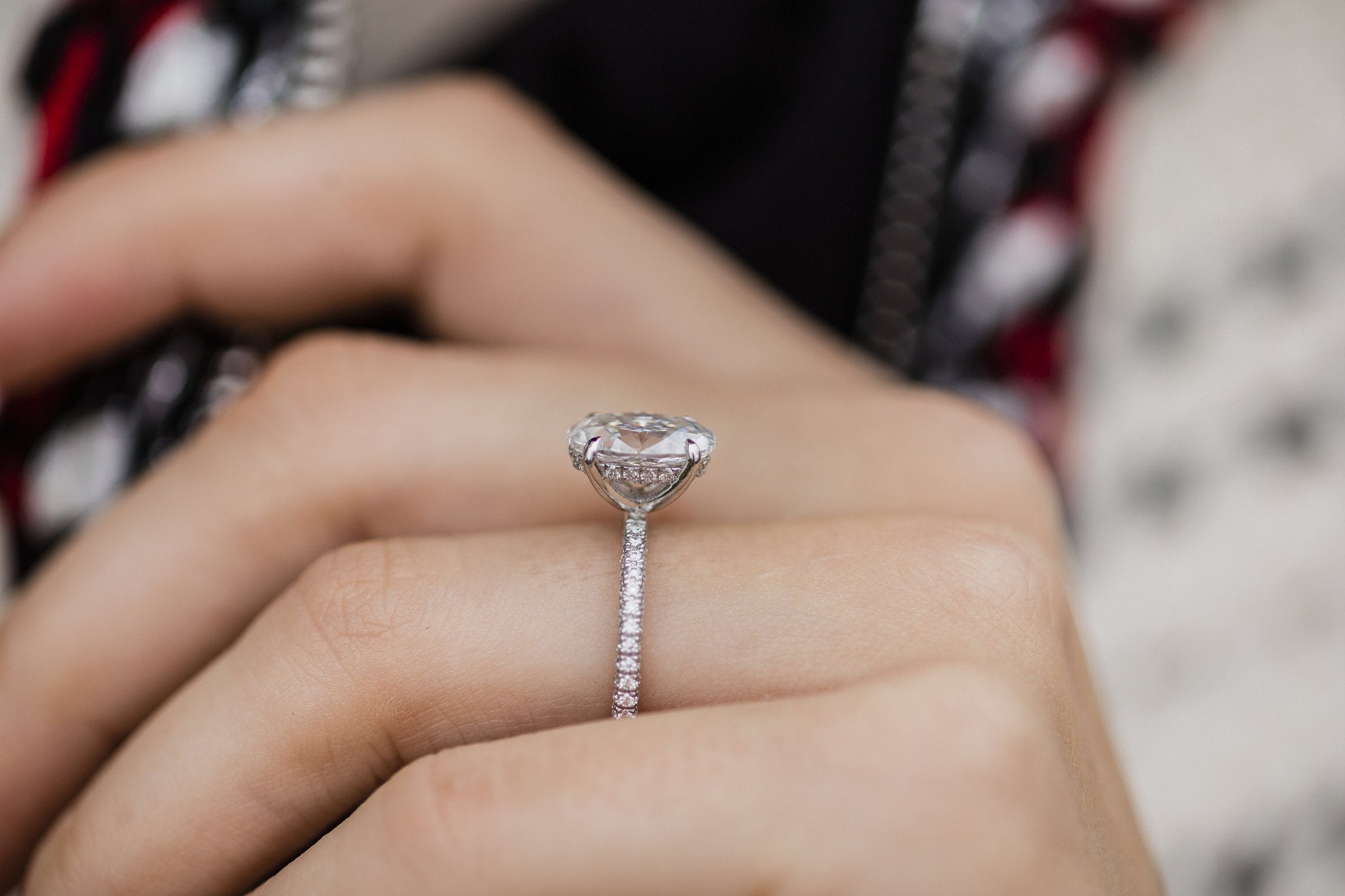 moissanite princess cut ring