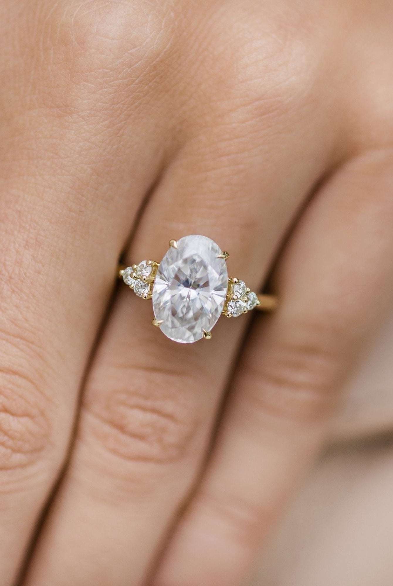 Celestial moissanite engagement rings