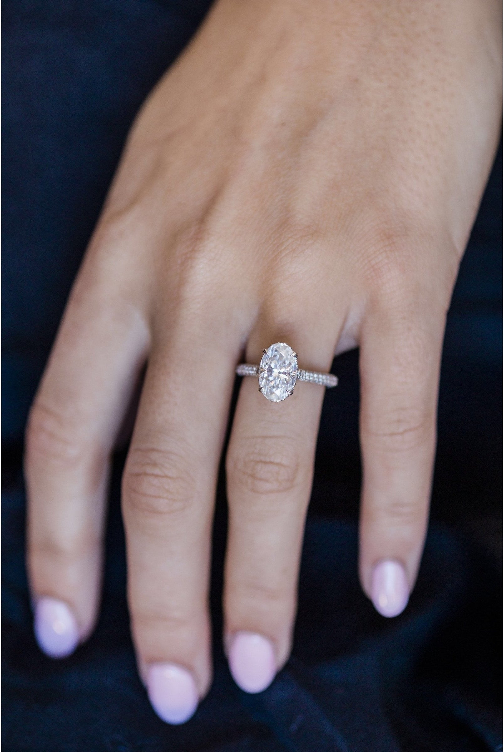 Ethereal moissanite engagement rings