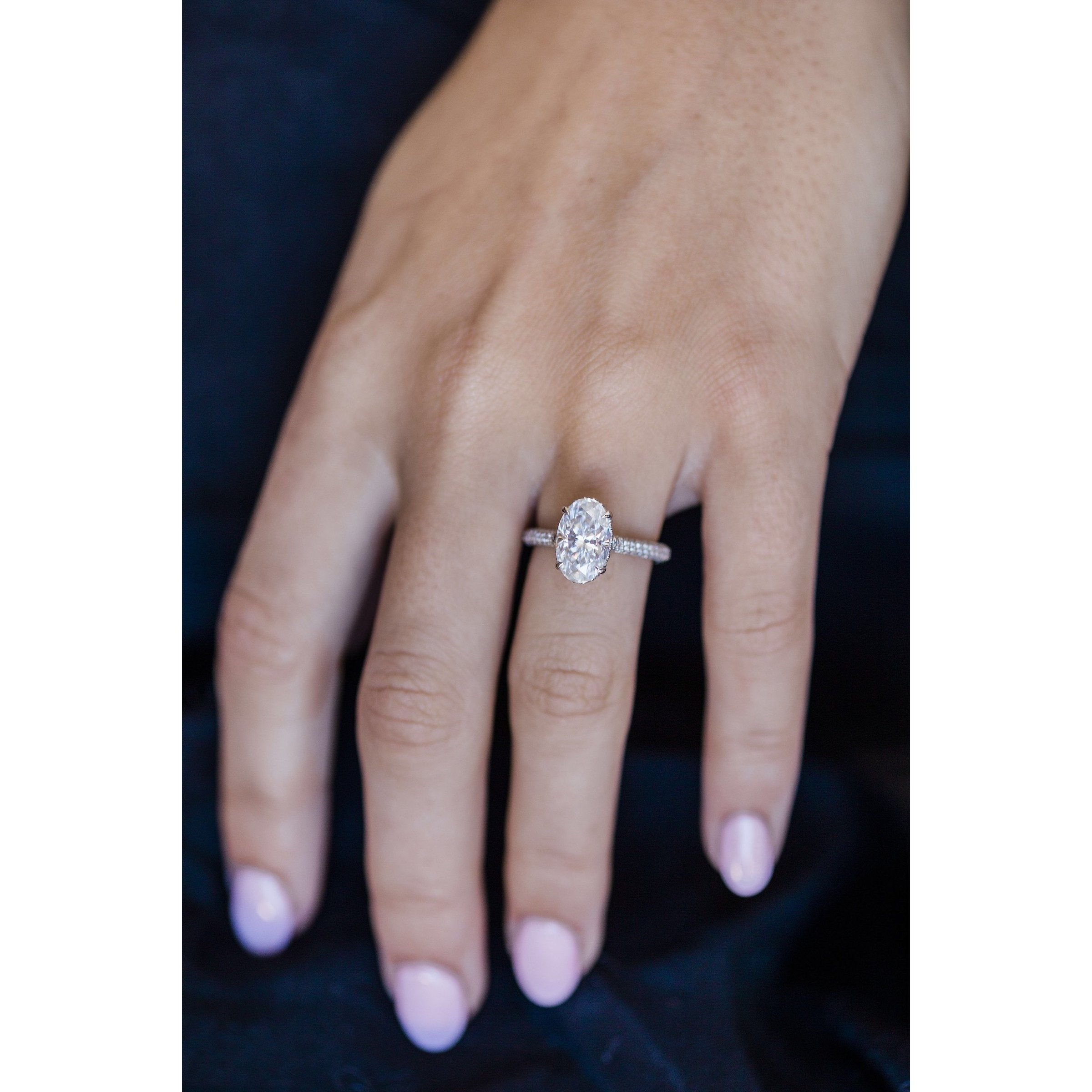 Ethereal moissanite engagement rings