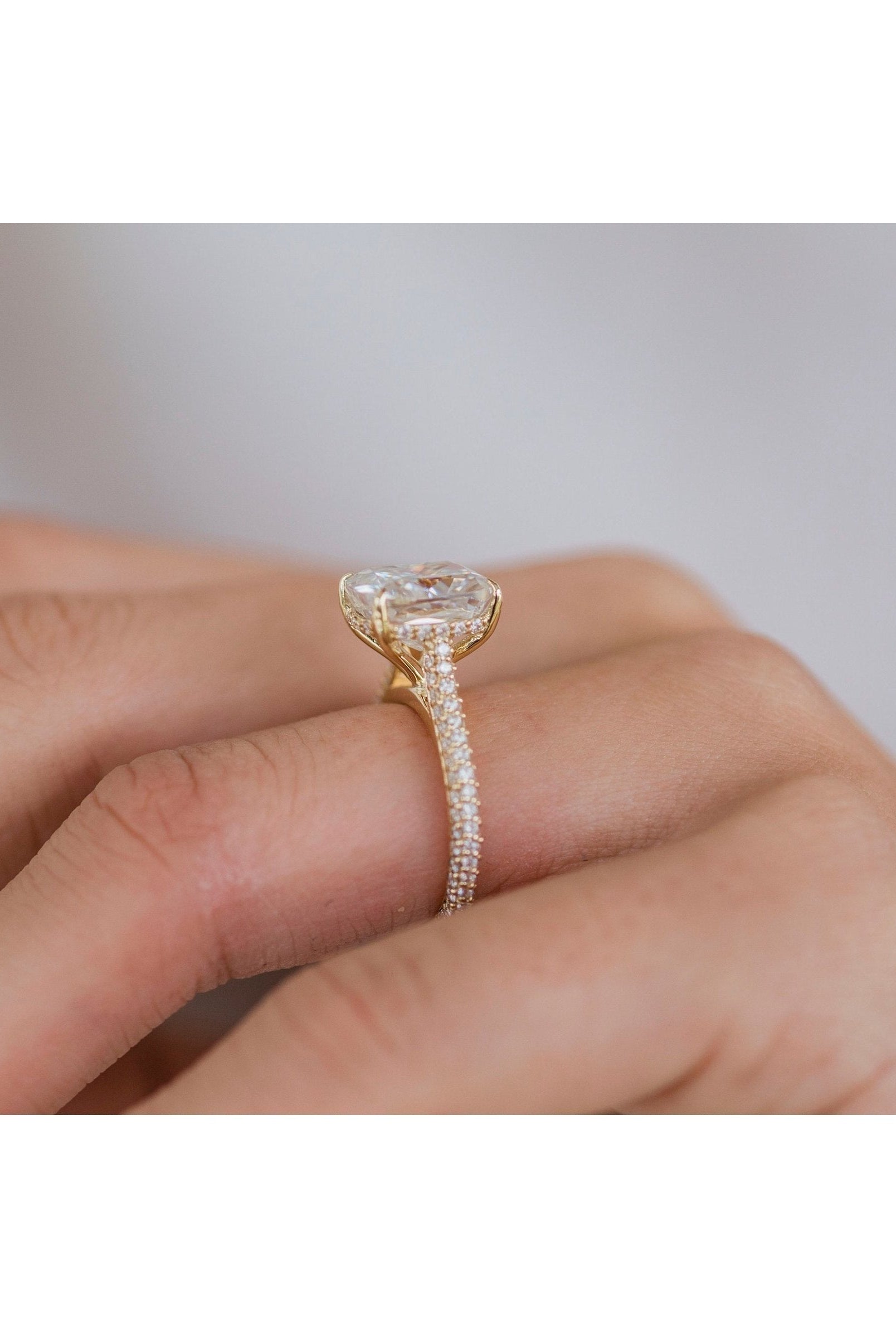 Moissanite diamond huggie hoop earrings promotion online