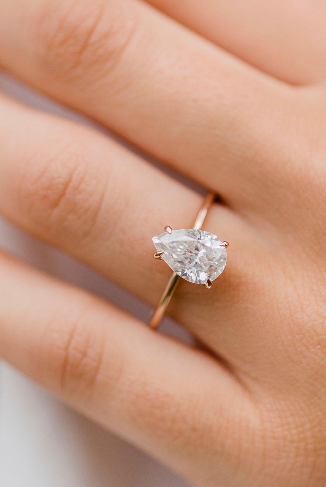 Chunky moissanite rings