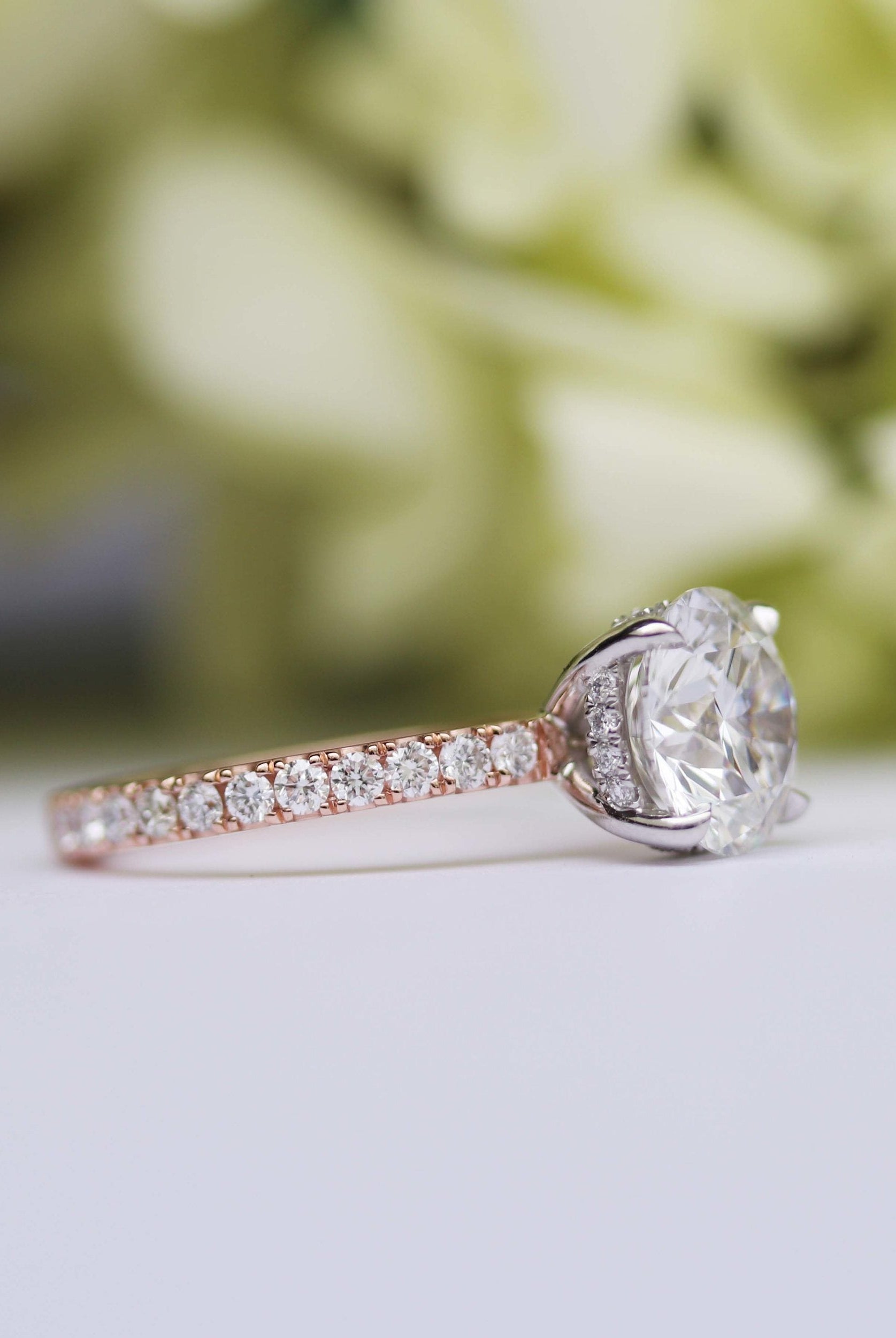 Moissanite diamond solitaire drop pendant necklace offers online