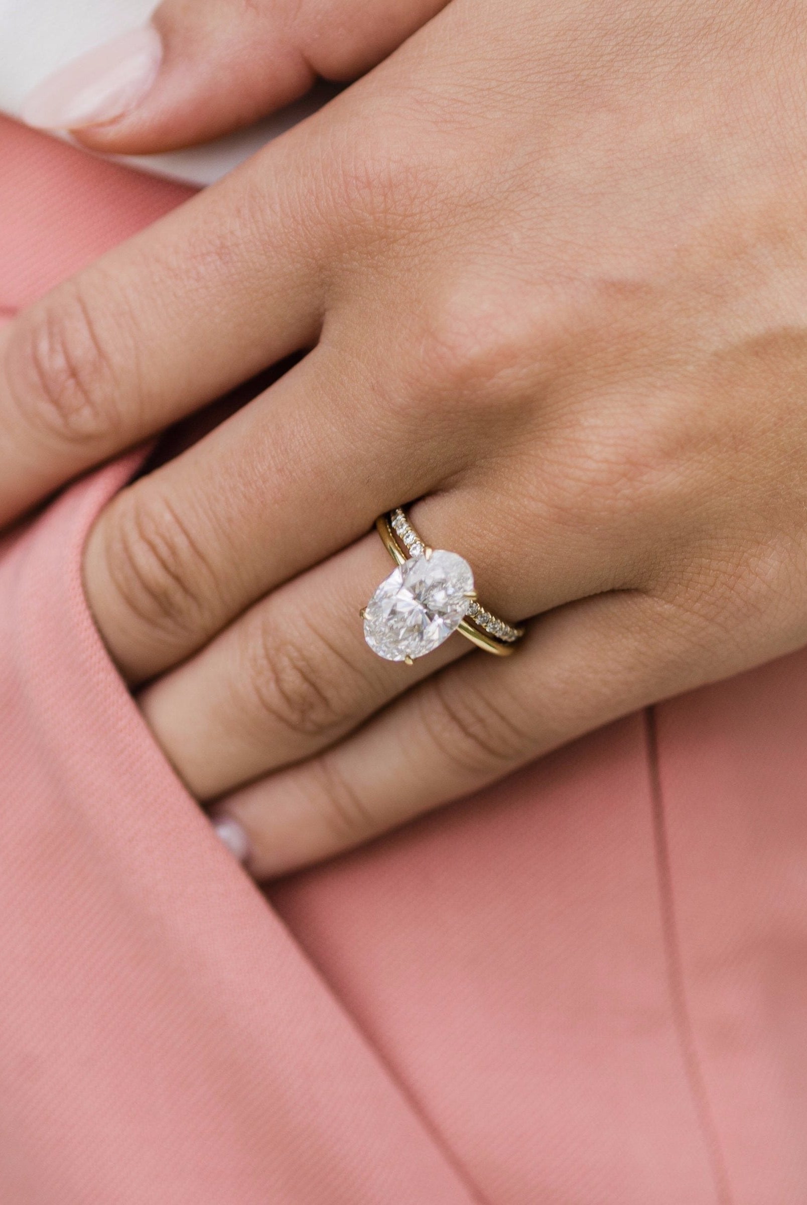 6.70CT Oval Cut 4 Prong Moissanite Solitaire Engagement Ring