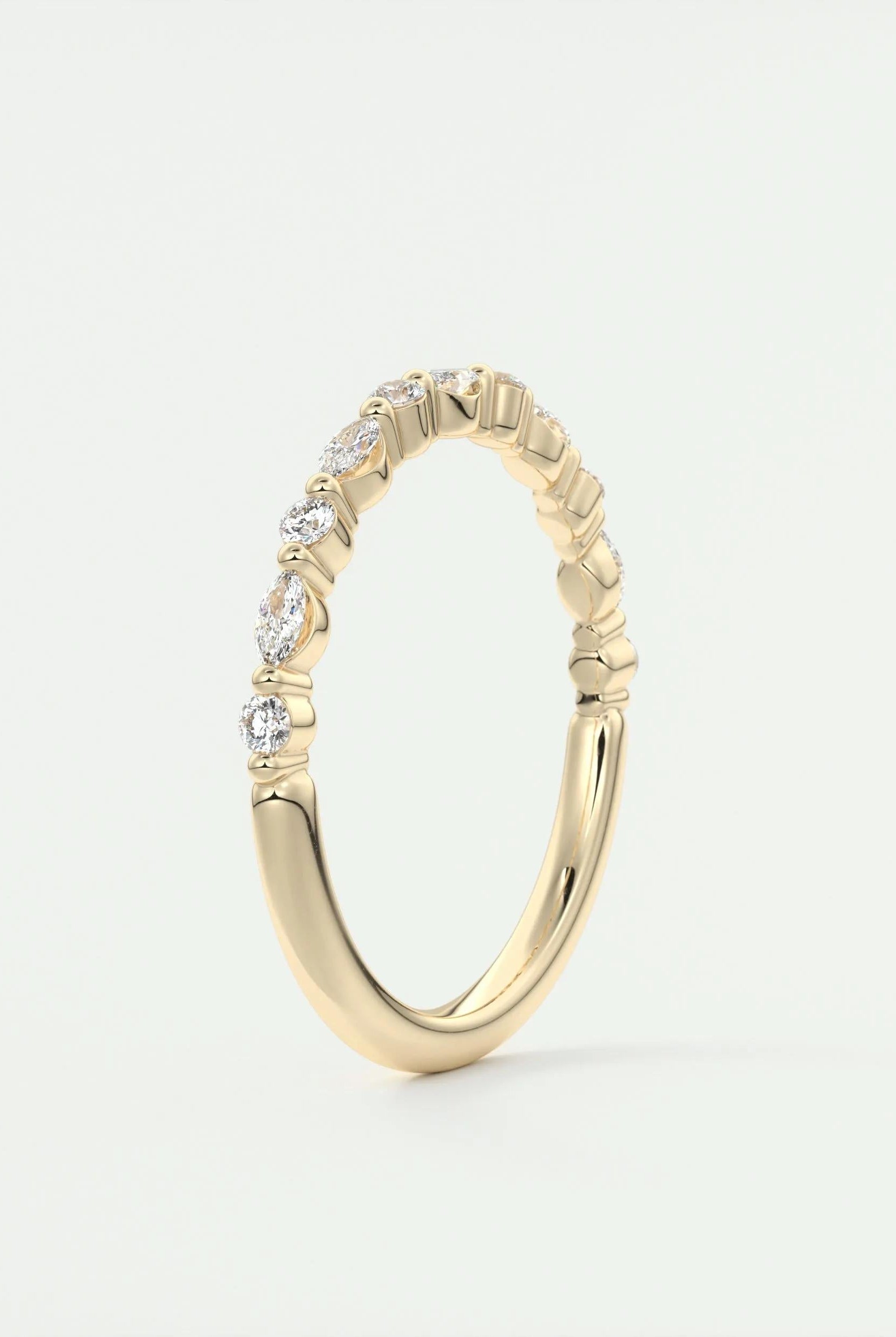 0-32-marquise-round-alternative-moissanite-wedding-band